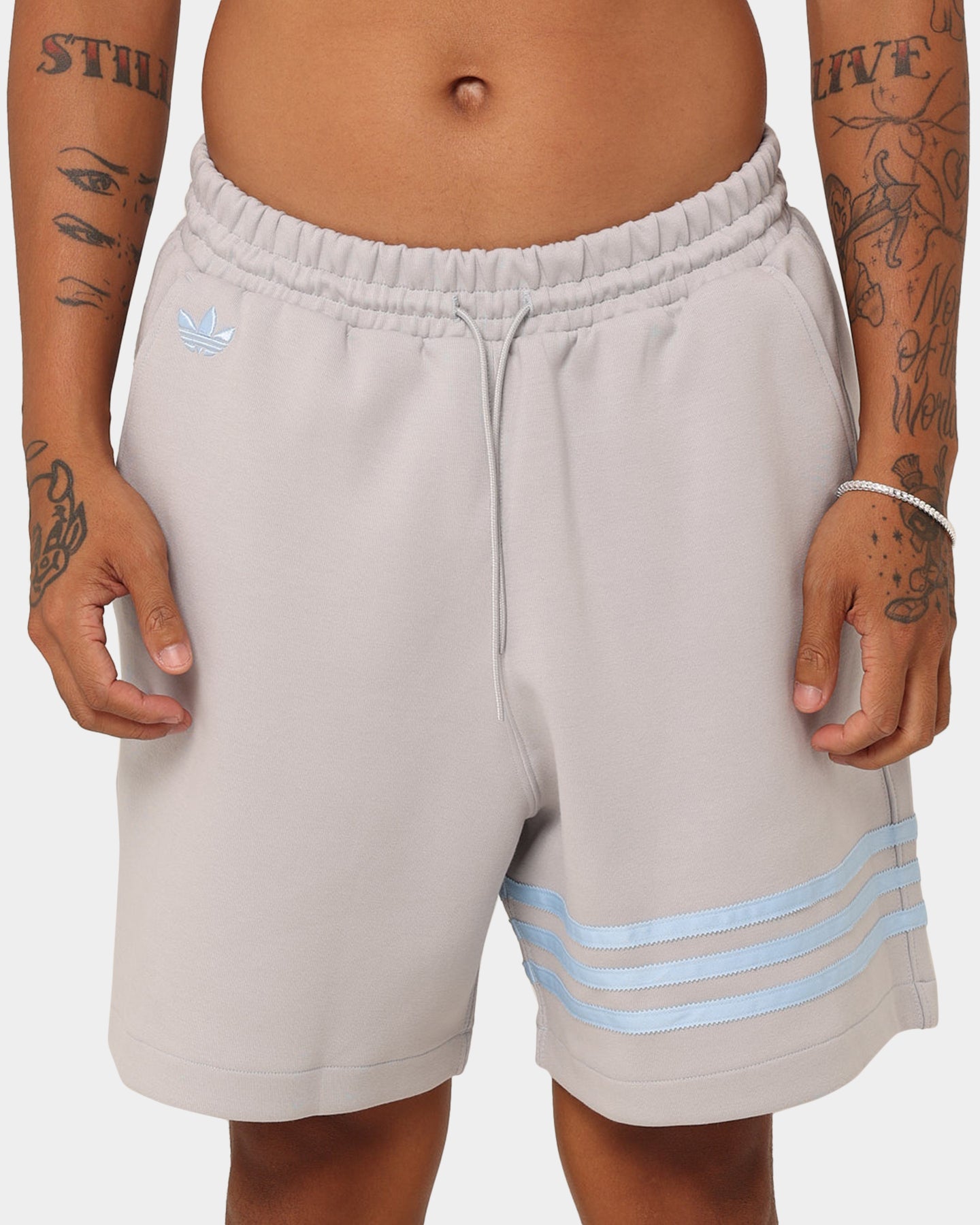 Adidas New C Shorts for Men - Breathable Grey Two-Tone Athletic Shorts for Running, Gym & Casual Wear