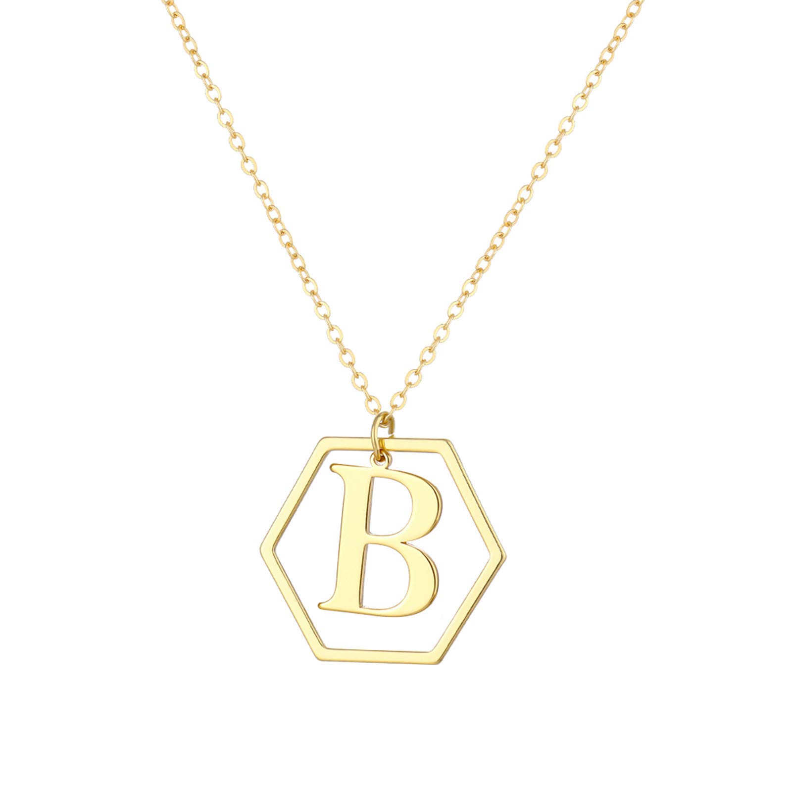 Personalized 26 English Letter Name Necklace for Women - Custom Name Pendant Jewelry, Fashion Gift for Girlfriend, Valentine's Day, Birthday & Special Occasions | Perfect for Everyday Wear, Date Nights & Gift Giving