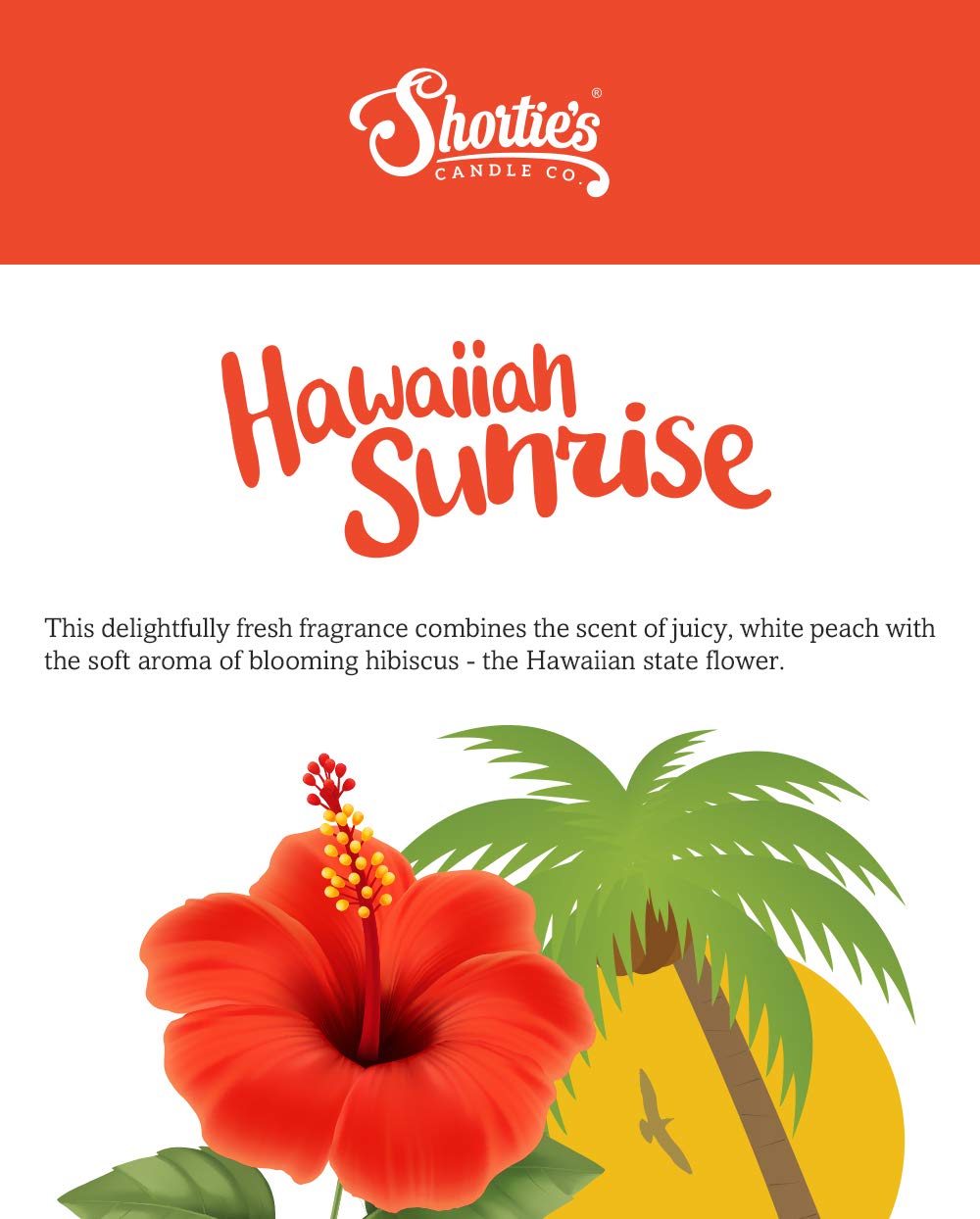 Hawaiian Sunrise Premium Scented Tealight Candles - 6 Pack Orange Essential Oil Candles, Highly Fragranced, Made in USA - Fresh & Clean Collection - Perfect for Relaxation, Spa, Meditation & Home Decor