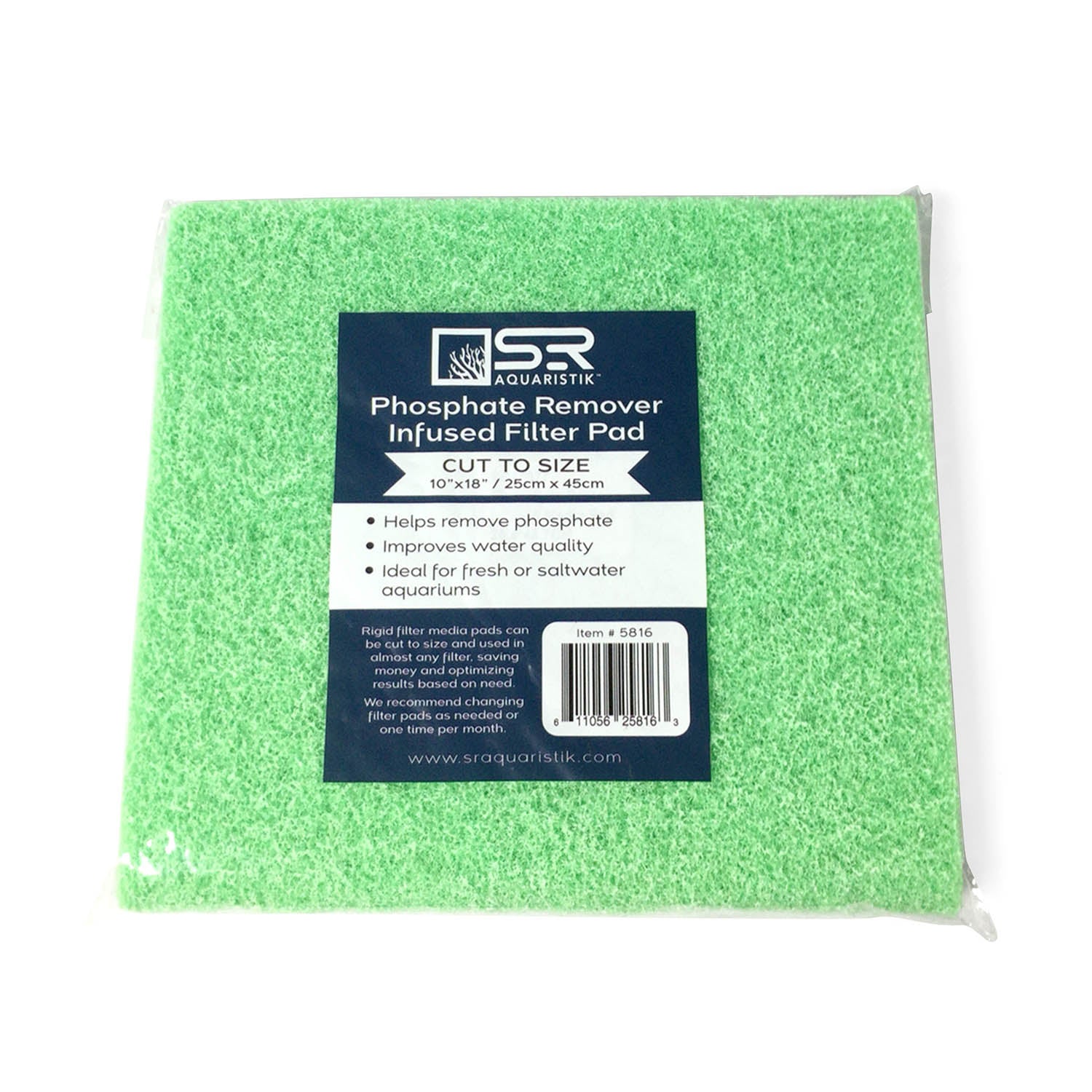 Premium Phosphate Remover Filter Pad for Aquariums - Effectively Reduces Algae Growth | Ideal for Freshwater & Saltwater Fish Tanks, Ponds