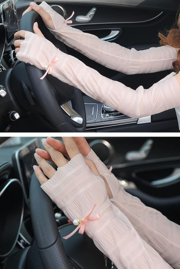UV Protection Arm Sleeves for Men & Women - Breathable Sun Sleeve Covers for Outdoor Sports, Cycling, Running, Golf & Driving - UPF 50+ Fingerless Gloves (Pair)
