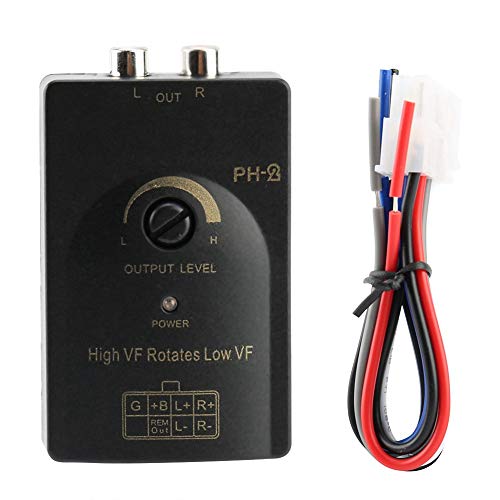 10Pcs High Low Converter - Car Audio RCA Adapter for Subwoofer & Stereo Speakers | Converts High Level Speaker Signal to Low Level RCA Output with Delay Function | Perfect for Car Audio Systems & Home Theater Setups