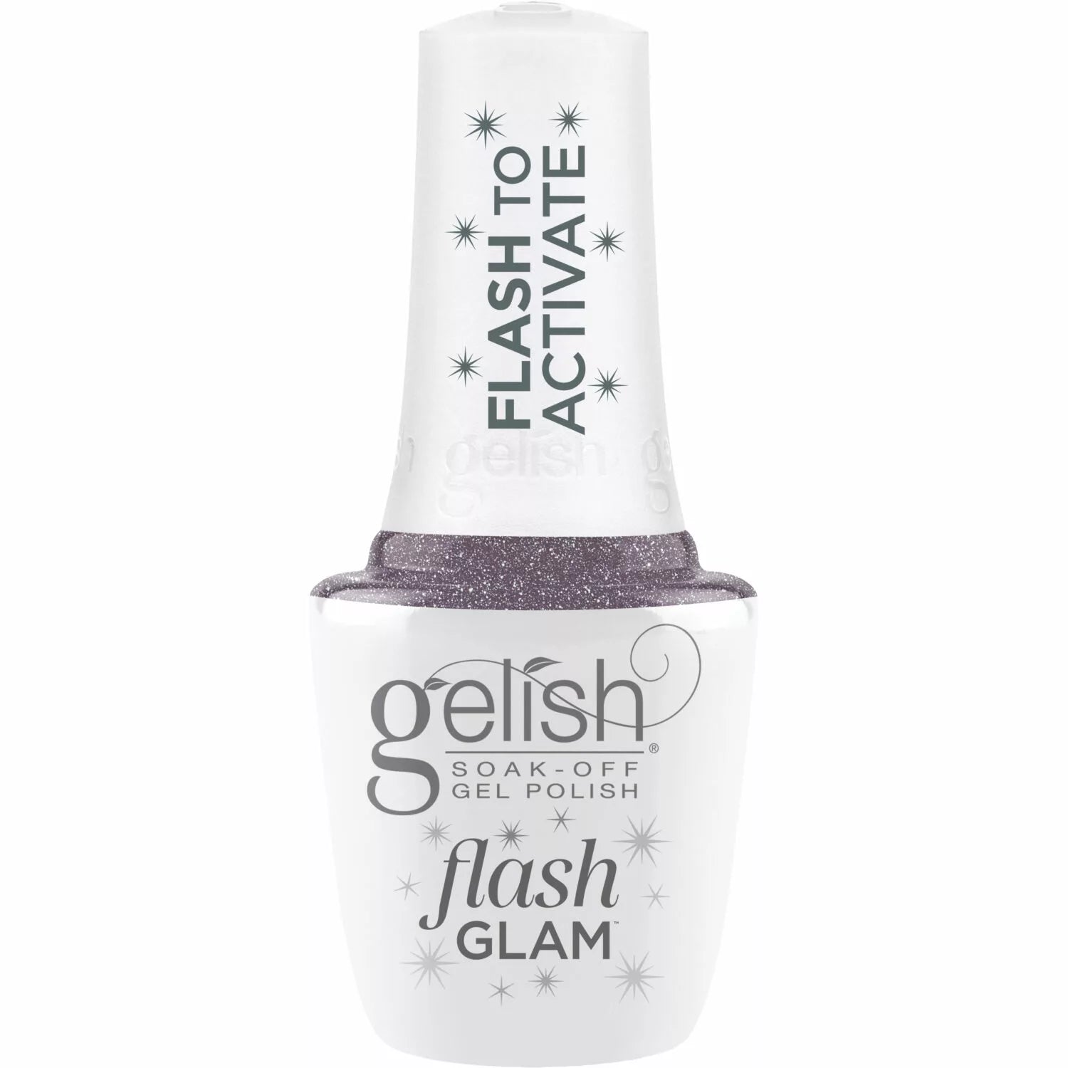 Gelish Flash Glam Nail Polish - Time To Sparkle 0.5 fl oz - Shimmering Gel Nail Polish for Manicures, Pedicures & Special Occasions