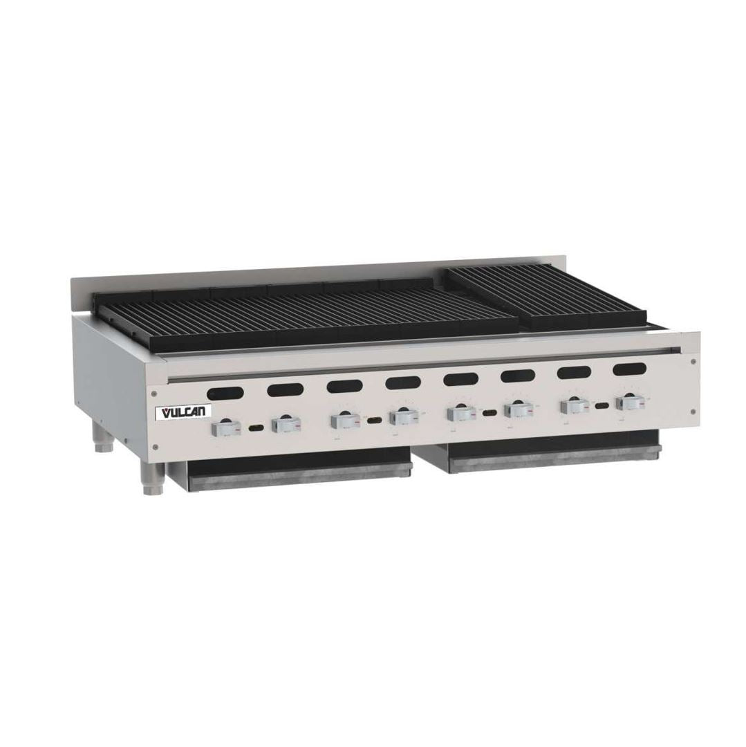 Vulcan Achiever 46.9 Inch Commercial Radiant Charbroiler with Cast Iron Grates - Natural Gas Restaurant Grill for Steak, Burgers & Seafood - Perfect for Restaurants, Diners & Catering Businesses