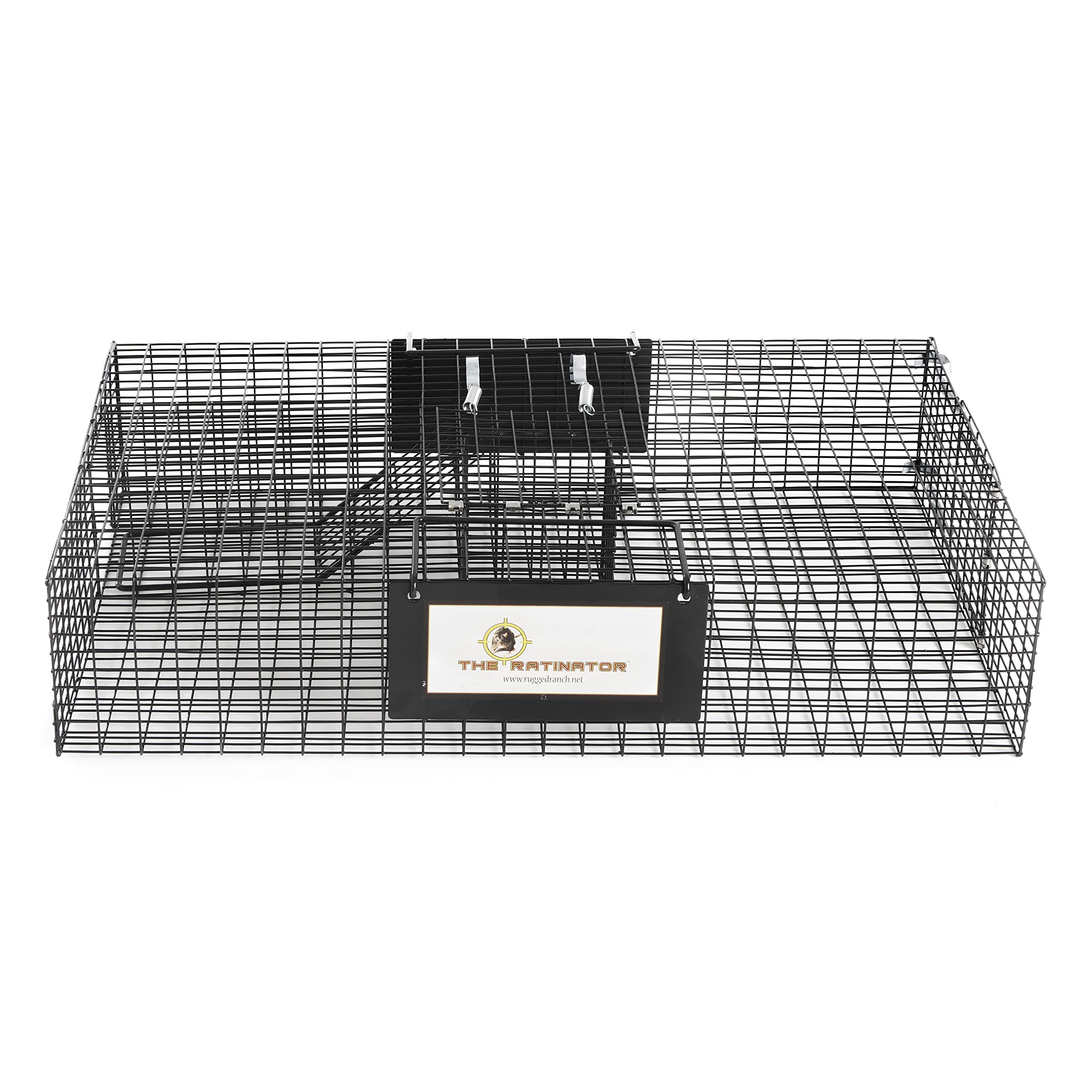 Rugged Ranch 2 Pack Humane Rat Traps - Live Mouse Catch & Release Cage for Large Rodents - Reusable Ratinator Rodent Trap for Home, Garage & Outdoor Use