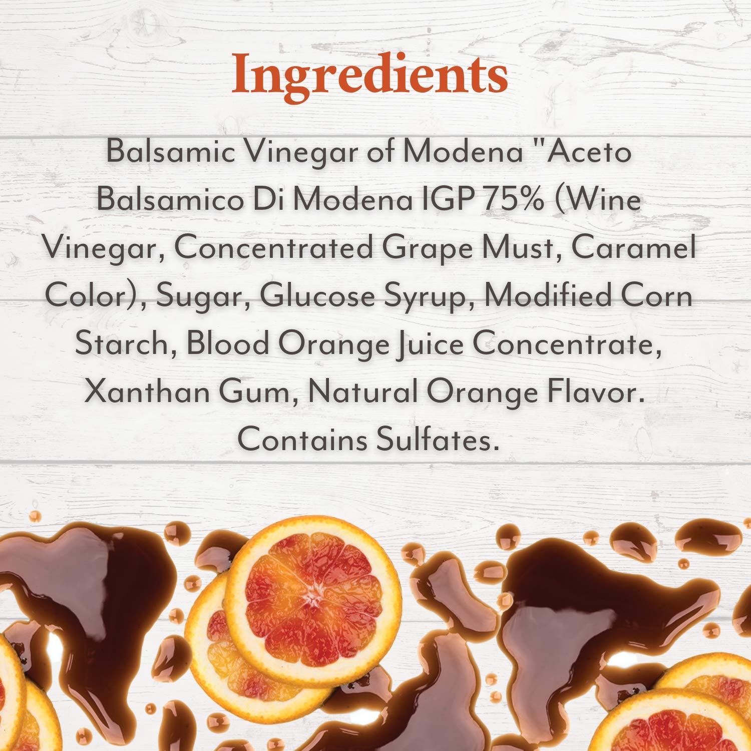 Roland Blood Orange Balsamic Vinegar Glaze - 3 Pack (5.07oz) for Salads & Desserts