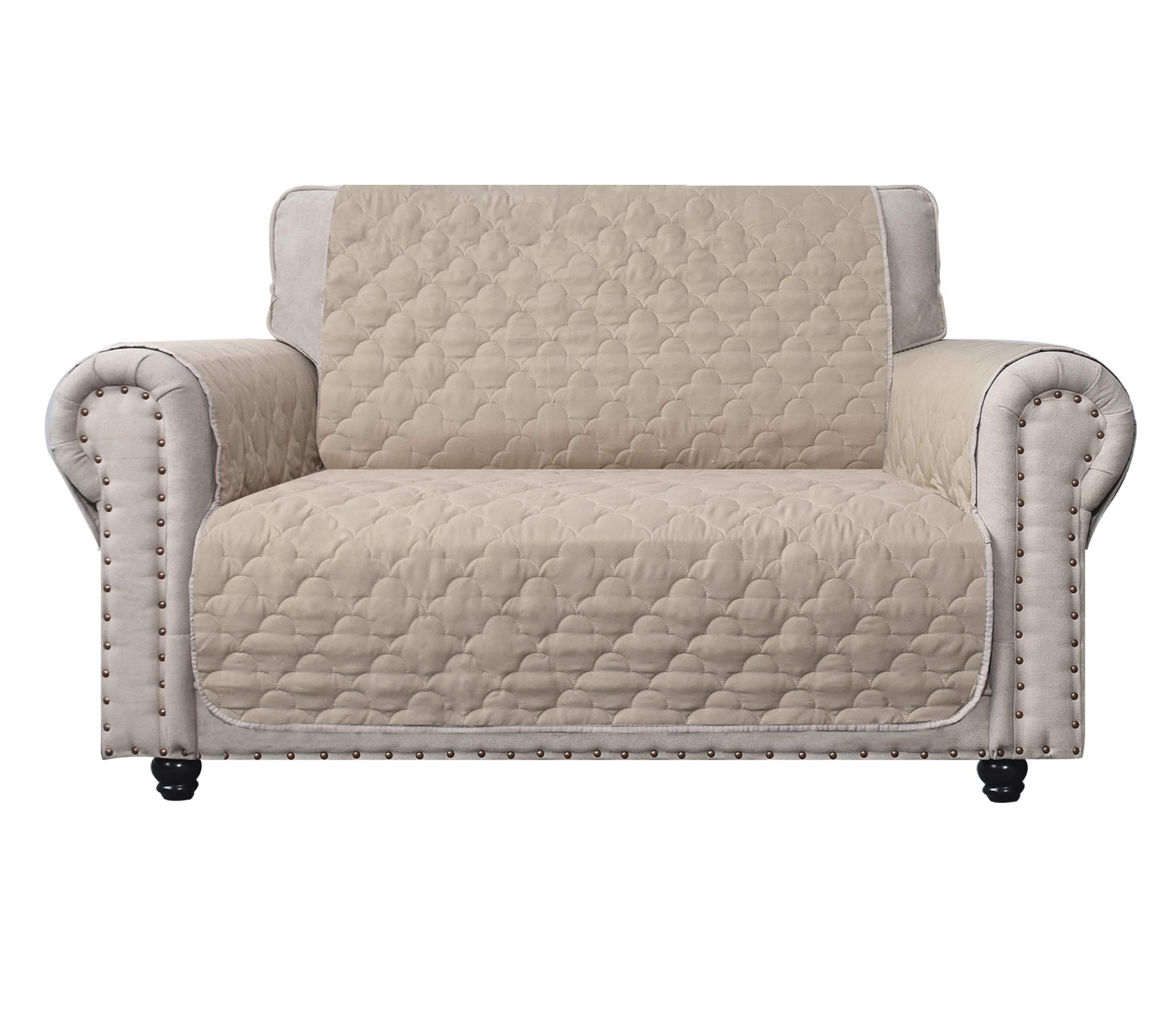 Waterproof Beige Sofa Cover Slipcover - 54