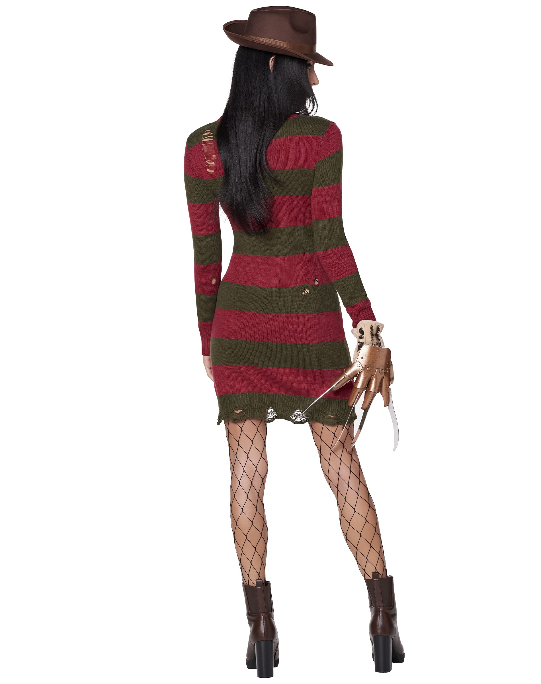 Freddy Krueger Sweater Dress - Officially Licensed Halloween Costume for Adults