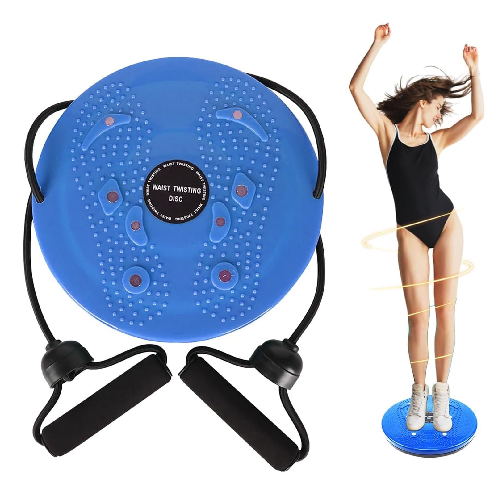 JIAYUYUARPY Waist Twister Board - Exercise & Body Shaping Disc for Weight Loss, Core Strengthening & Ab Workouts (Blue) | Perfect for Home Gym, Office Fitness & Toning Routine