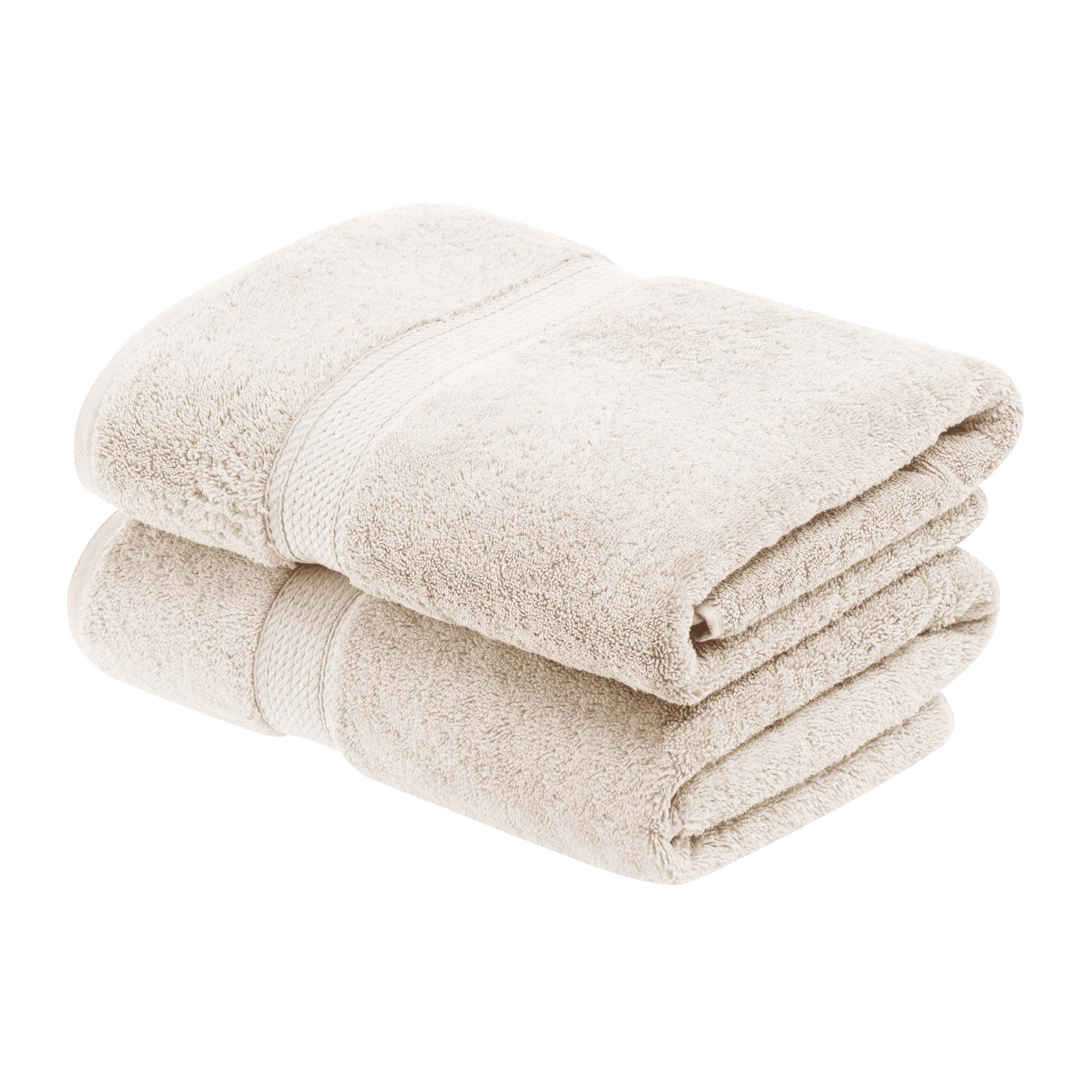 Premium Egyptian Cotton Bath Towel Set - Ultra Soft, Absorbent & Heavyweight 2-Piece Set for Spa, Bathroom & Luxury Home Use