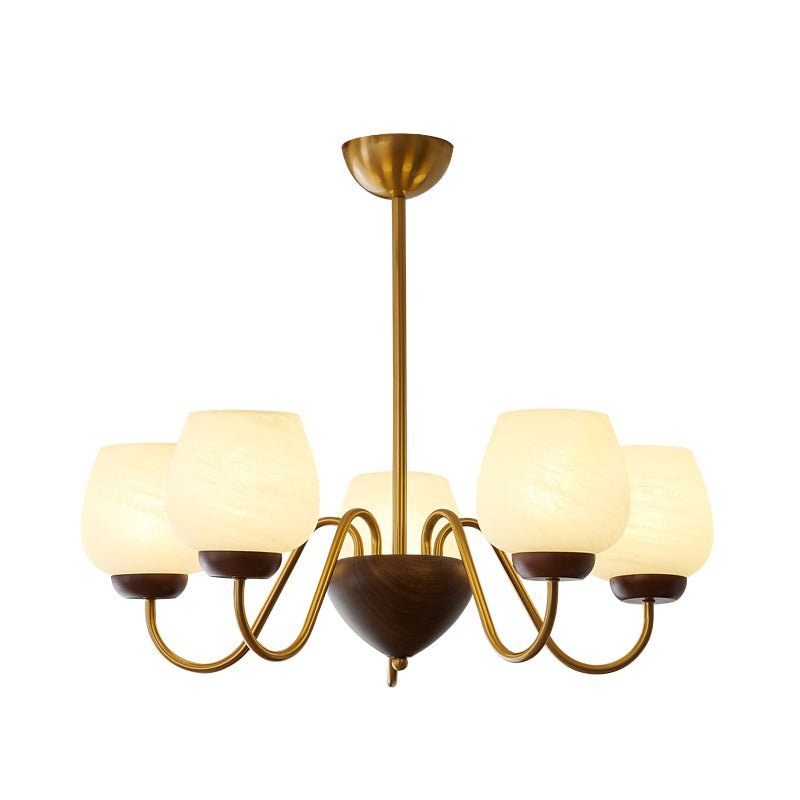 Aurorium Crystal Chandelier - Elegant Modern Ceiling Light Fixture for Dining Room, Living Room & Bedroom | Energy Efficient LED Lighting | Perfect for Home Decor & Interior Design