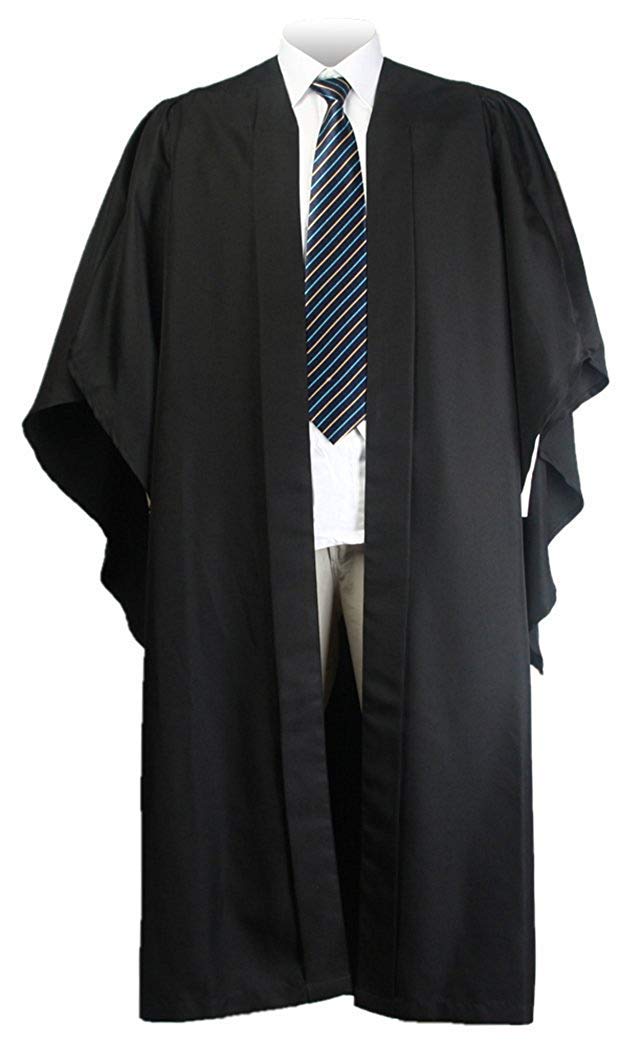 GraduationMall Unisex UK Fluted Bachelor Graduation Gown with US Cap - Perfect for College Graduation Ceremonies & Academic Events