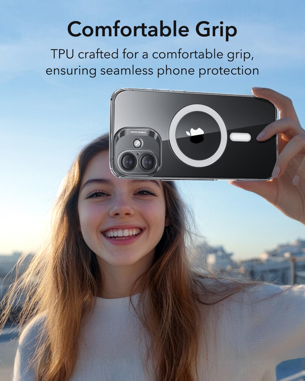 ESR Magnetic Phone Case for iPhone 16 - Slim Clear Shockproof Cover with MagSafe Compatibility & Camera Protection | Anti-Yellowing Scratch-Resistant Design | Perfect for Everyday Use, Travel & Outdoor Activities