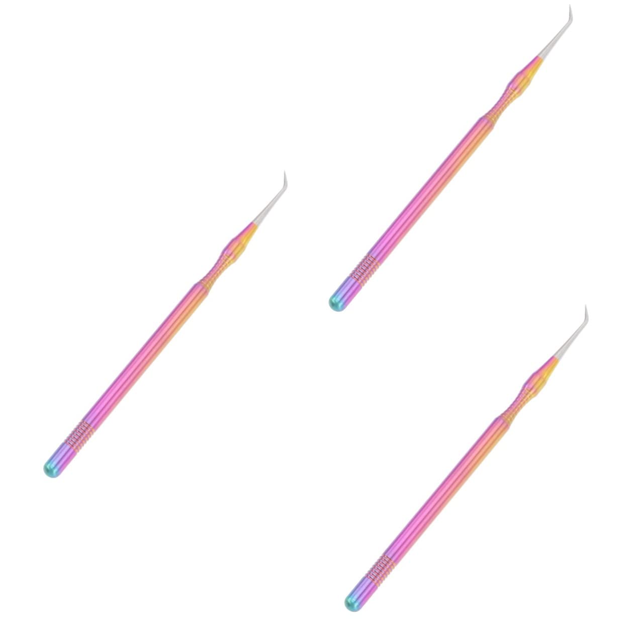 Minkissy 3pcs Eyelash Extension Kit - Stainless Steel Lash Lift Tool for Lengthening & Perming | Includes Lash Stick, Mascara & Grafting Tools | Perfect for Salon, Home Use & DIY Lash Care