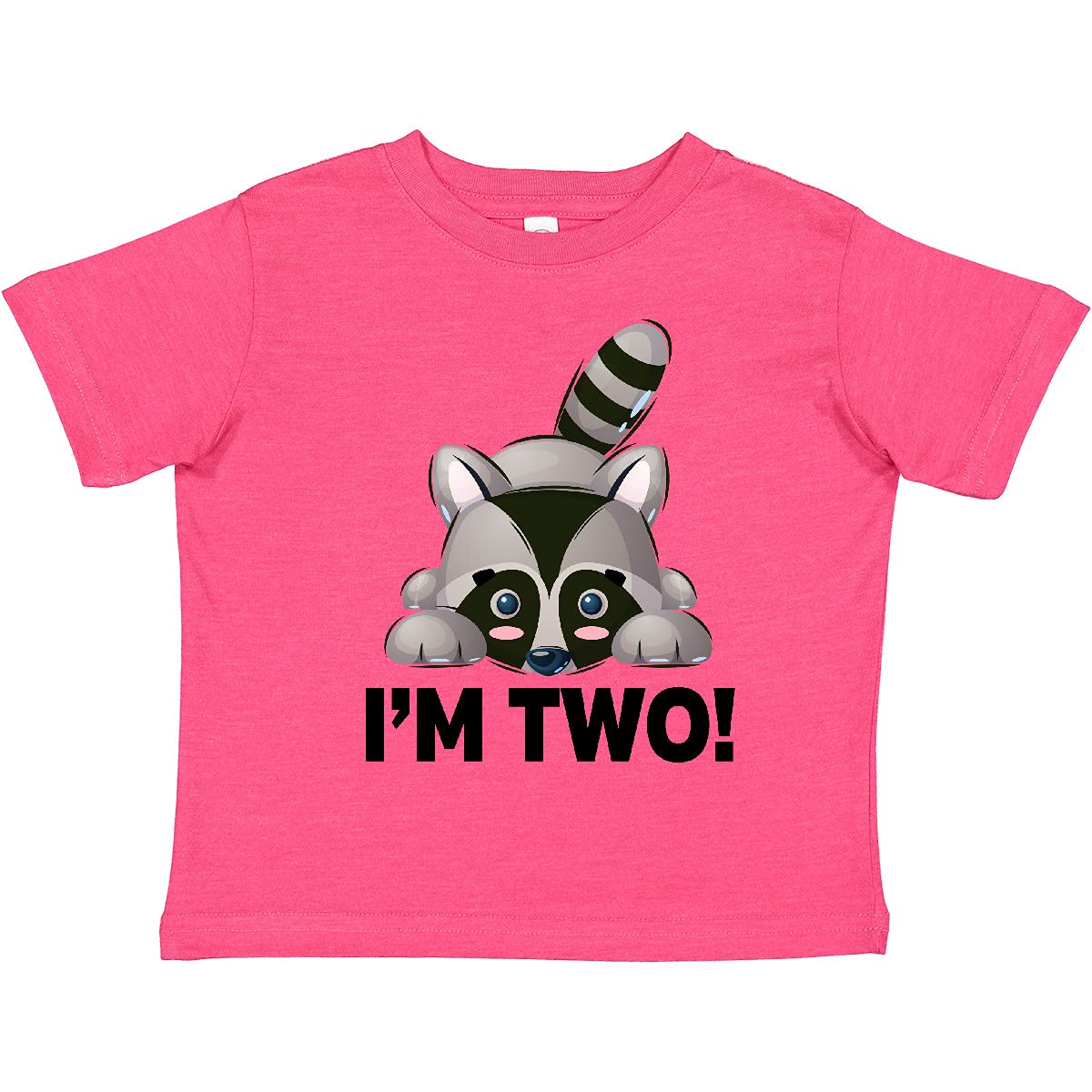 2nd Birthday Raccoon Toddler T-Shirt | Cute 2 Year Old Boy Girl Outfit | Birthday Party, Photo Shoot & Casual Wear