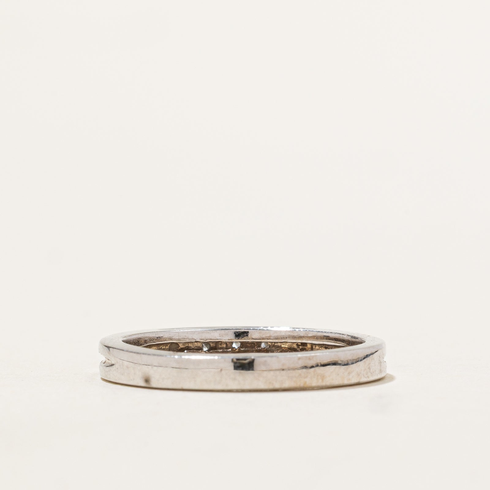 Three Stone Diamond Ring for Women | 0.07 Carat Total Weight (ctw) | Size 6 | Elegant Wedding Band, Anniversary Gift, or Everyday Jewelry for Special Occasions