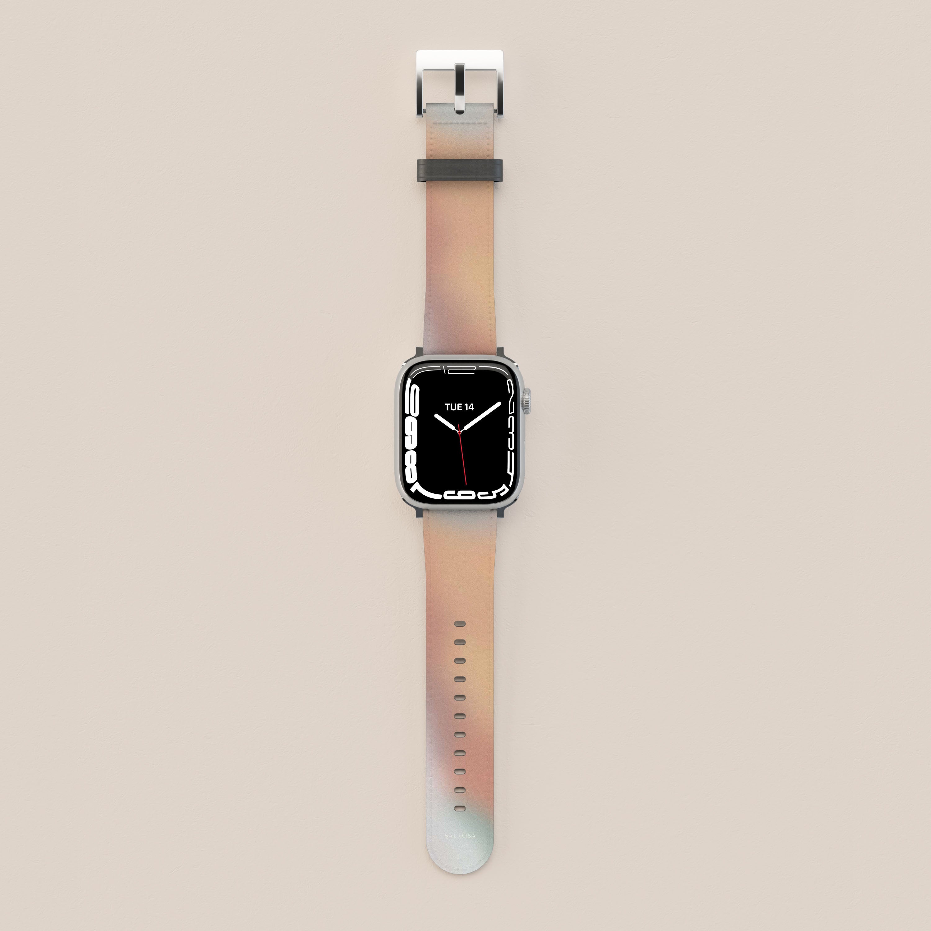 Premium Sunlit Haze Apple Watch Band - Soft Silicone Replacement Strap for Apple Watch Series 9/8/7/SE/6/5/4/3/2/1 - Comfortable & Durable Sport Band for Workouts, Running, Swimming & Everyday Wear