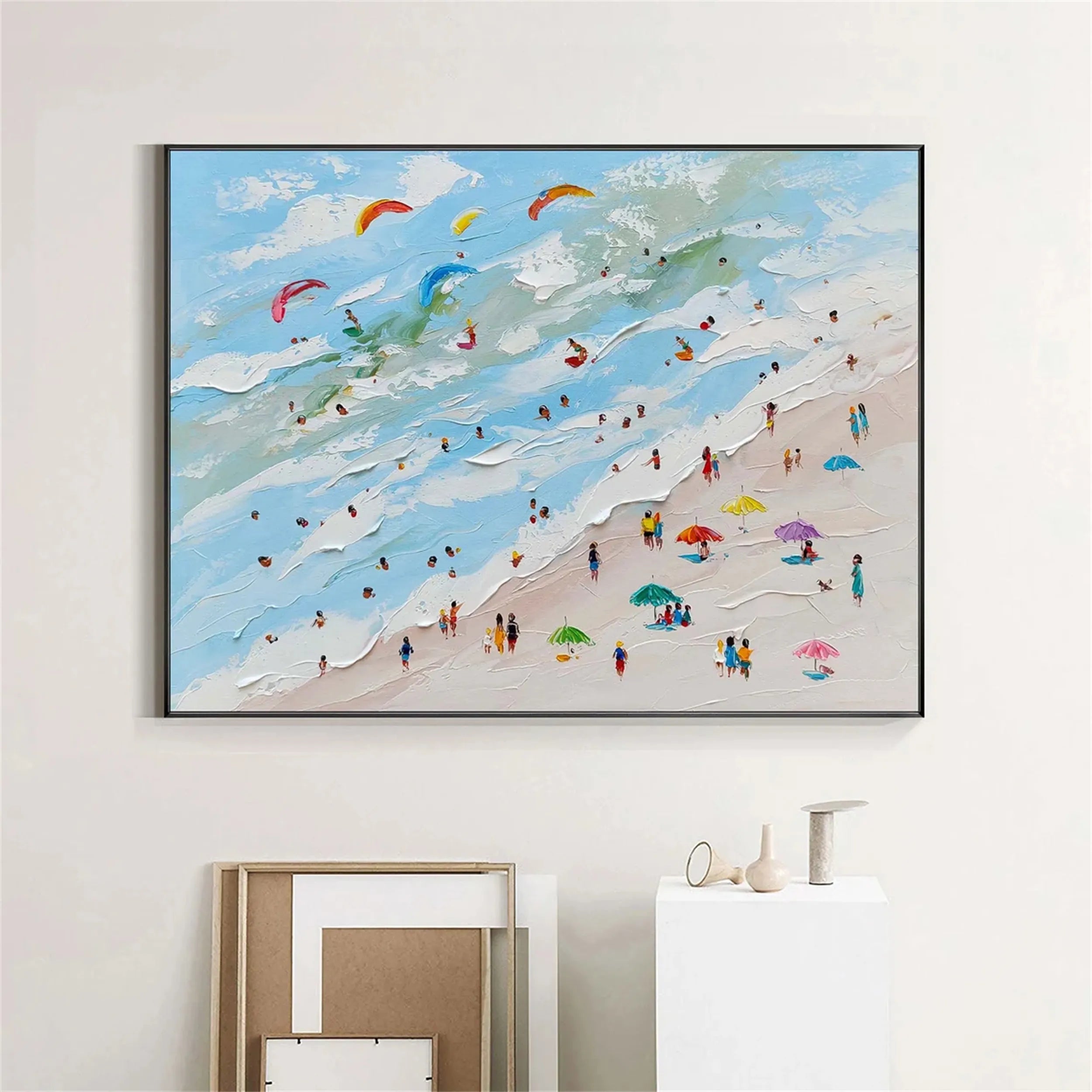Ocean and Sky Painting #OS 132 - Stunning Seascape Wall Art for Home & Office Decor - Perfect for Living Room, Bedroom or Beach House