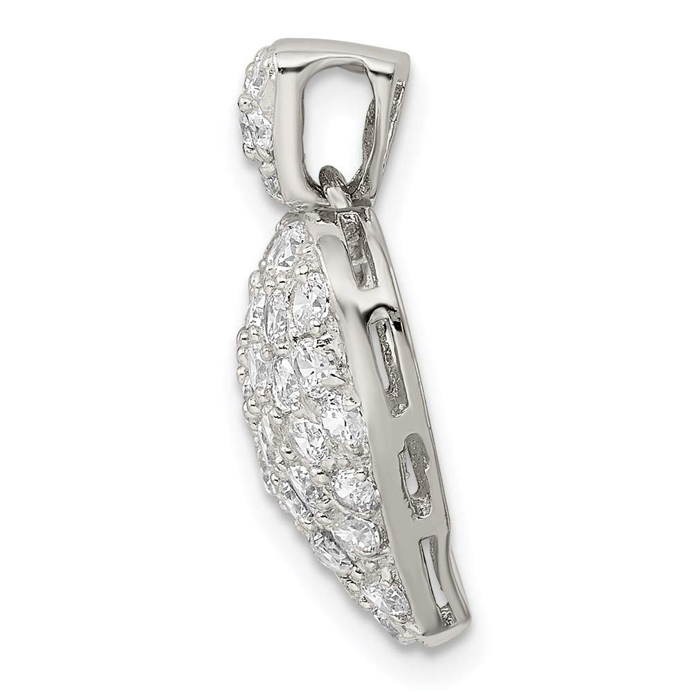 925 Sterling Silver Cubic Zirconia Heart Pendant Necklace for Women - Elegant Fine Jewelry Gift for Her - Perfect for Anniversary, Birthday & Valentine's Day Gifts