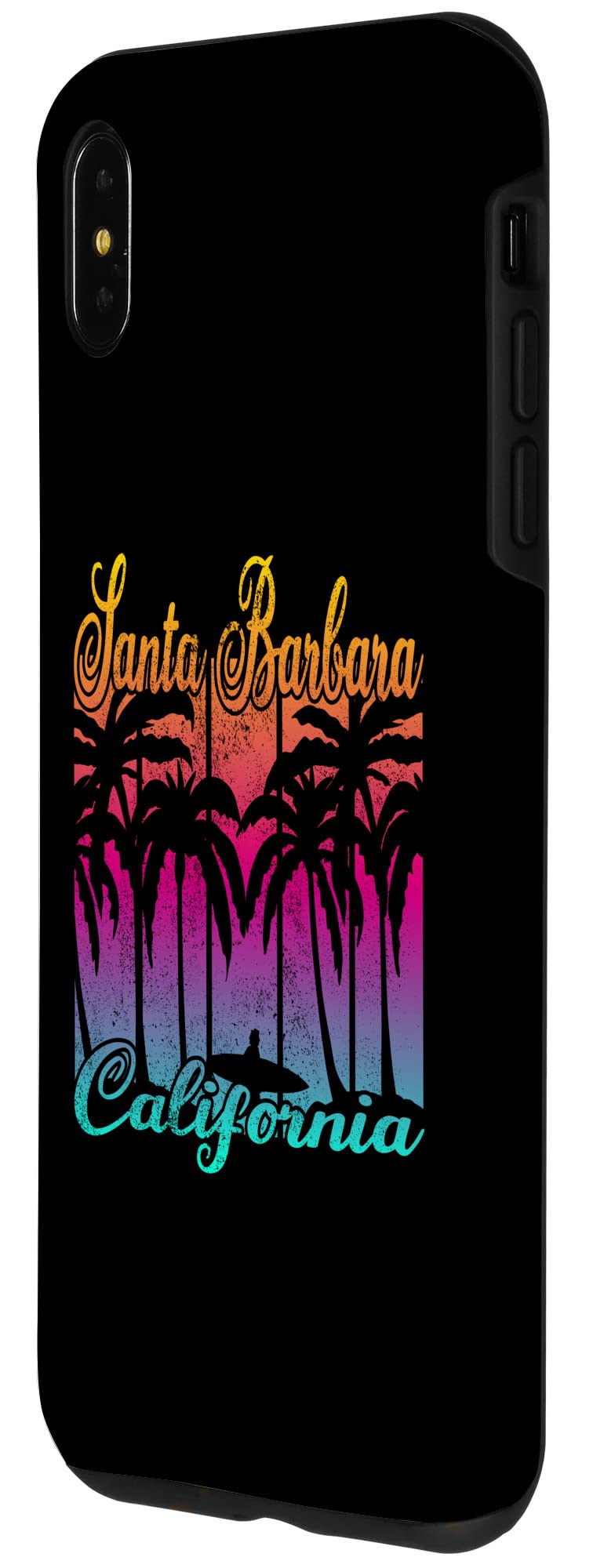 iPhone XS Max Santa Barbara California Surf Case - Durable Phone Cover for Beach & Outdoor Adventures - Perfect for Surfing, Swimming & Travel