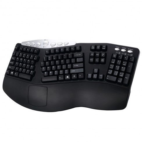 Spire Curvature III Ergonomic Keyboard SP K4008 - USB Wired Comfortable Typing for Office & Gaming - Reduce Wrist Strain & Improve Posture