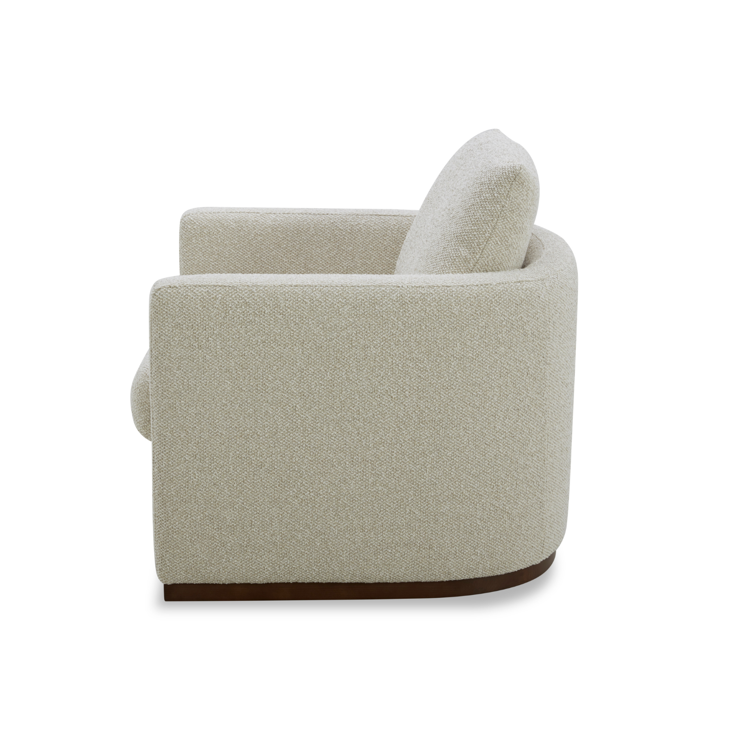 Bellwood Swivel Lounge Chair - 360° Rotating Modern Accent Chair with Tasmin Linen Upholstery for Living Room, Bedroom & Office Comfort