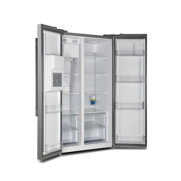 Forno 36 Inch Counter Depth Side by Side Refrigerator with Water and Ice Dispenser - Energy Efficient Stainless Steel Fridge for Modern Kitchen (Model FFRBI1844 36SB) - Perfect for Family Homes, Entertaining & Open Concept Living Spaces