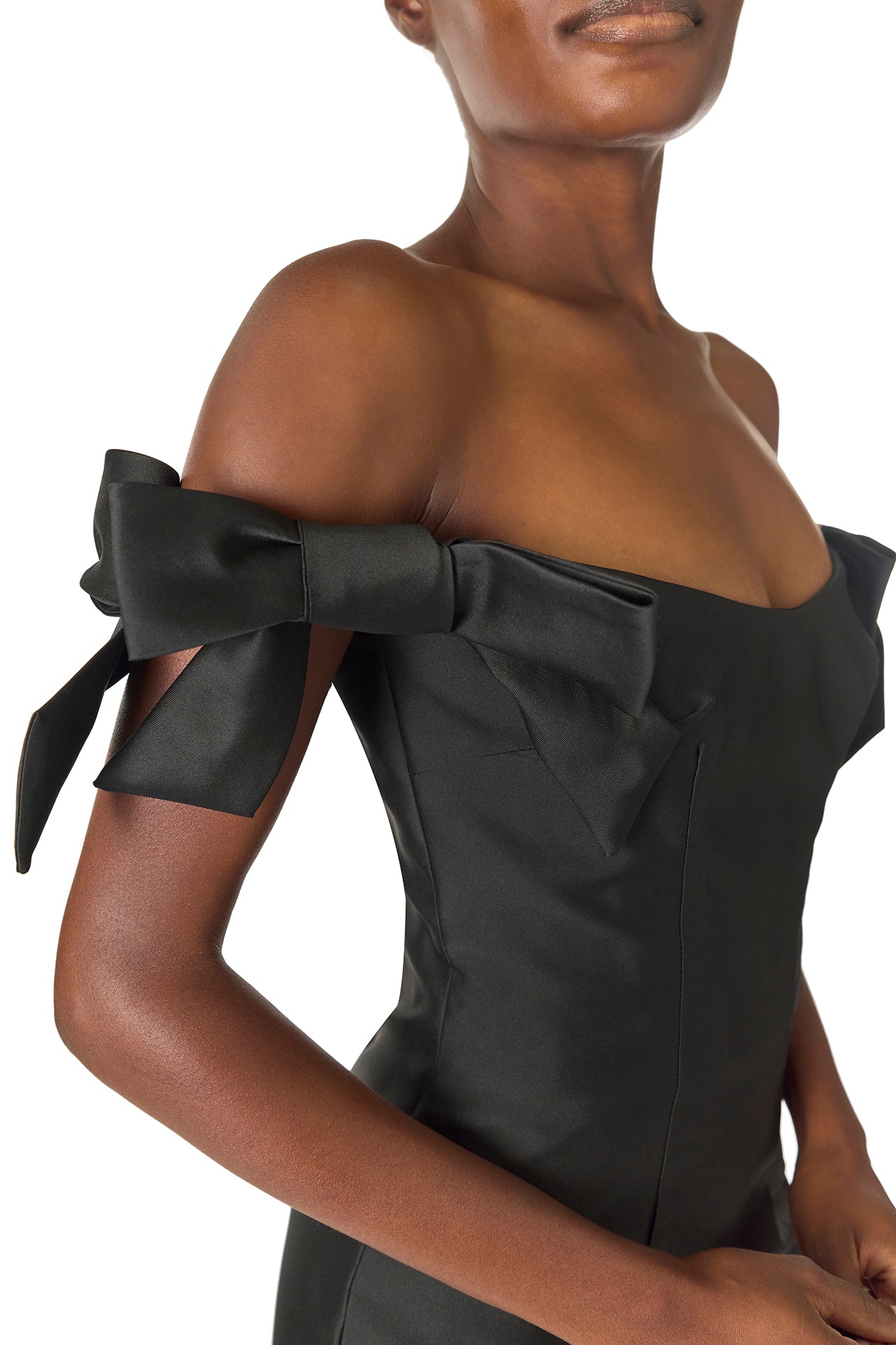 Off the Shoulder Bow Sleeve Sheath Dress - Elegant Women's Formal Evening Gown for Weddings, Parties & Special Occasions