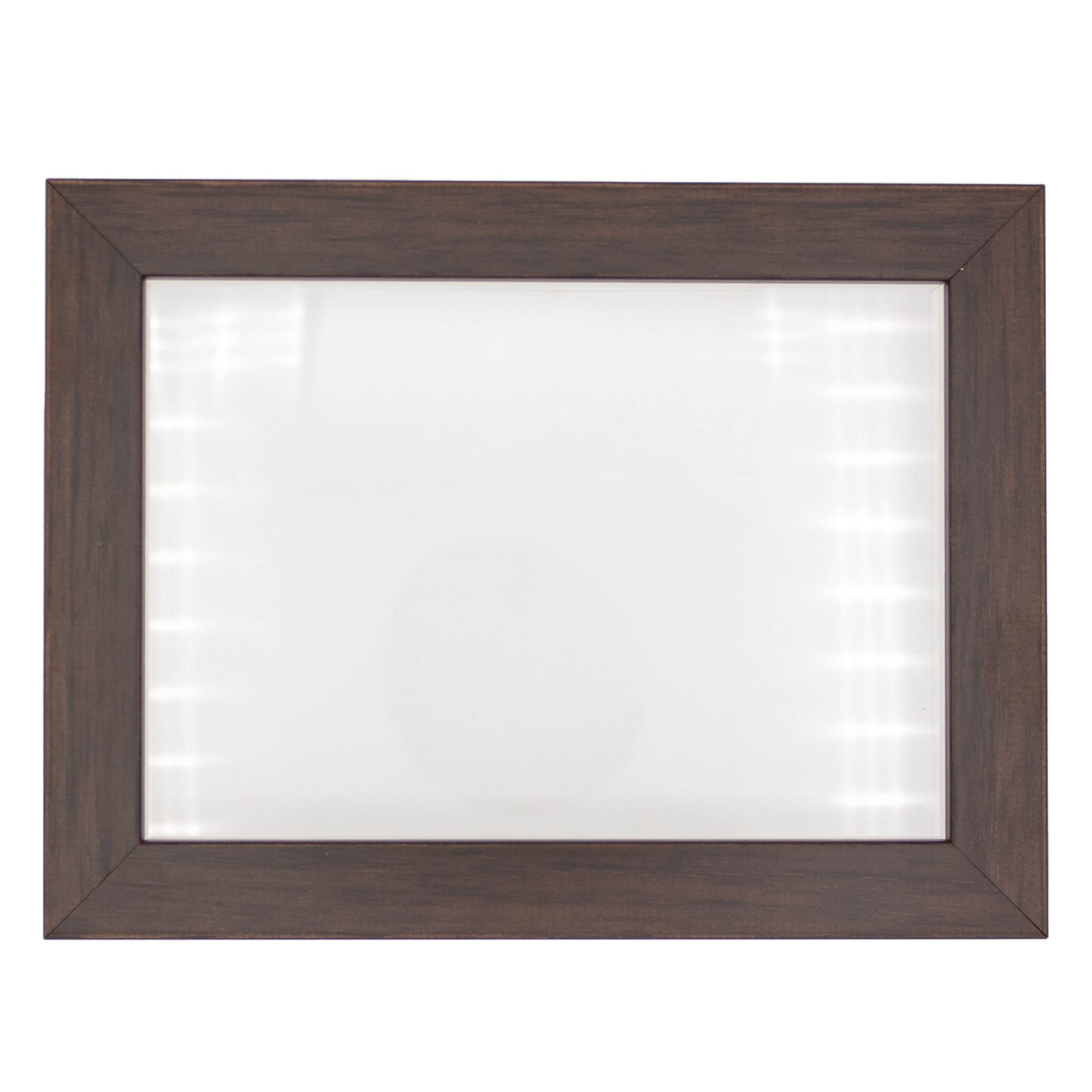 Dark Brown 14x28 Shadow Box Frame - Solid Wood Display Case with UV Protective Acrylic, Acid-Free Backing & Hanging Hardware | 3/4