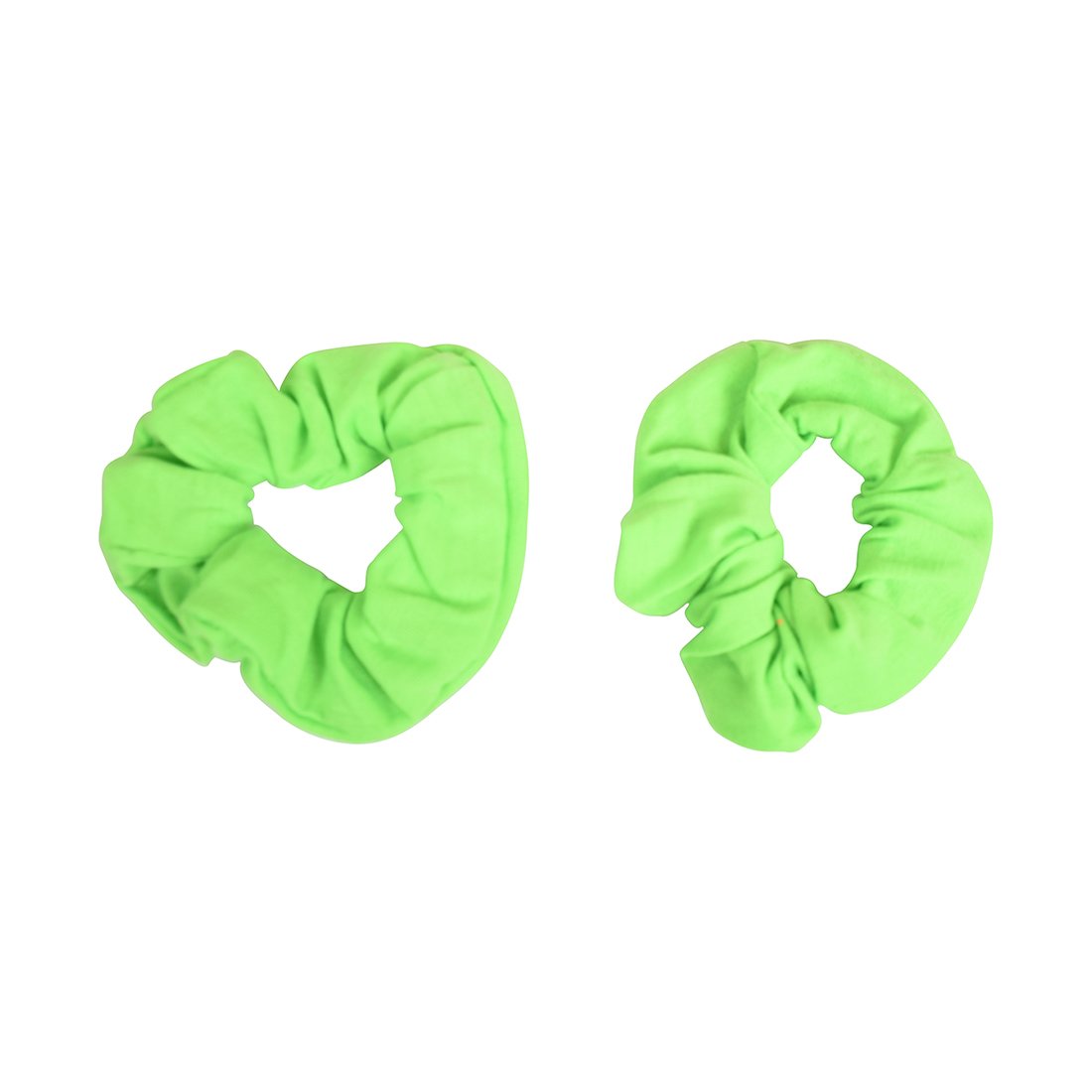 8-Pack Neon Color Solid Scrunchies Hair Ties - Pink, Yellow, Green, Black for Women, Girls, Workout, Yoga, and Everyday Style
