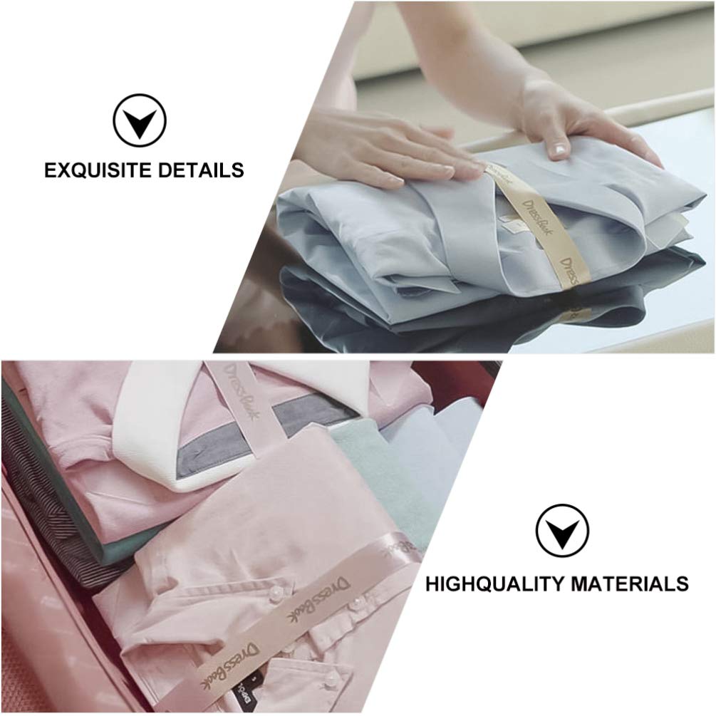 DOITOOL 10-Pack Lazy Folding Board for Clothes - Laundry Organizer with Polyester Ribbon - Shirt, Pants & Clothing Folder - Space Saving Storage for Wardrobe, Travel & Home Organization (Perfect for Travel, Dorm Rooms & Small Spaces)