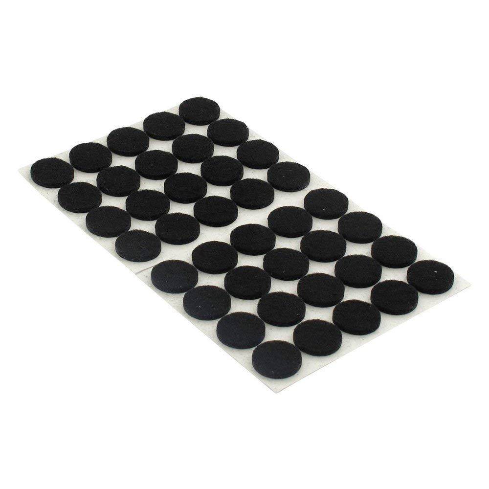 PULABO 80-Piece Self-Adhesive Felt Furniture Pads - Black Scratch-Resistant Floor Protectors for Chairs, Tables & Cabinets - Premium Eco-Friendly Felt Pads for Hardwood Floors & Tile Protection