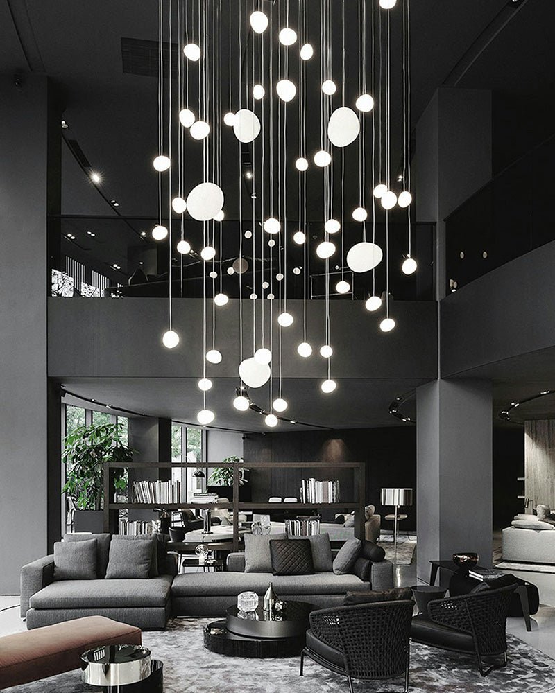 Stylish Gregg Stone Shape Glass Pendant Light - Modern Hanging Fixture for Kitchen Island, Dining Room & Bedroom Decor