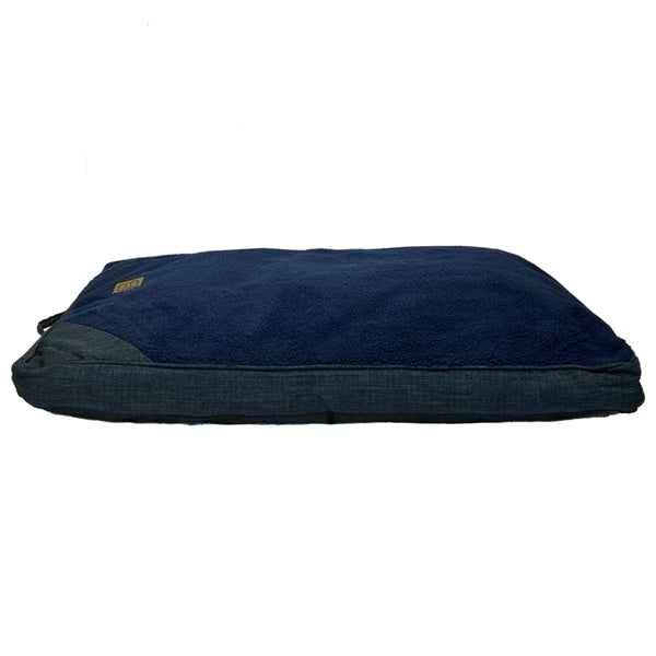 Brooklands Sherpa Cushion - Soft Navy Blue Plush Pillow for Sofa, Bed, Chair - Cozy Home Decor & Comfortable Seating Accessory for Living Room, Office, Dorm