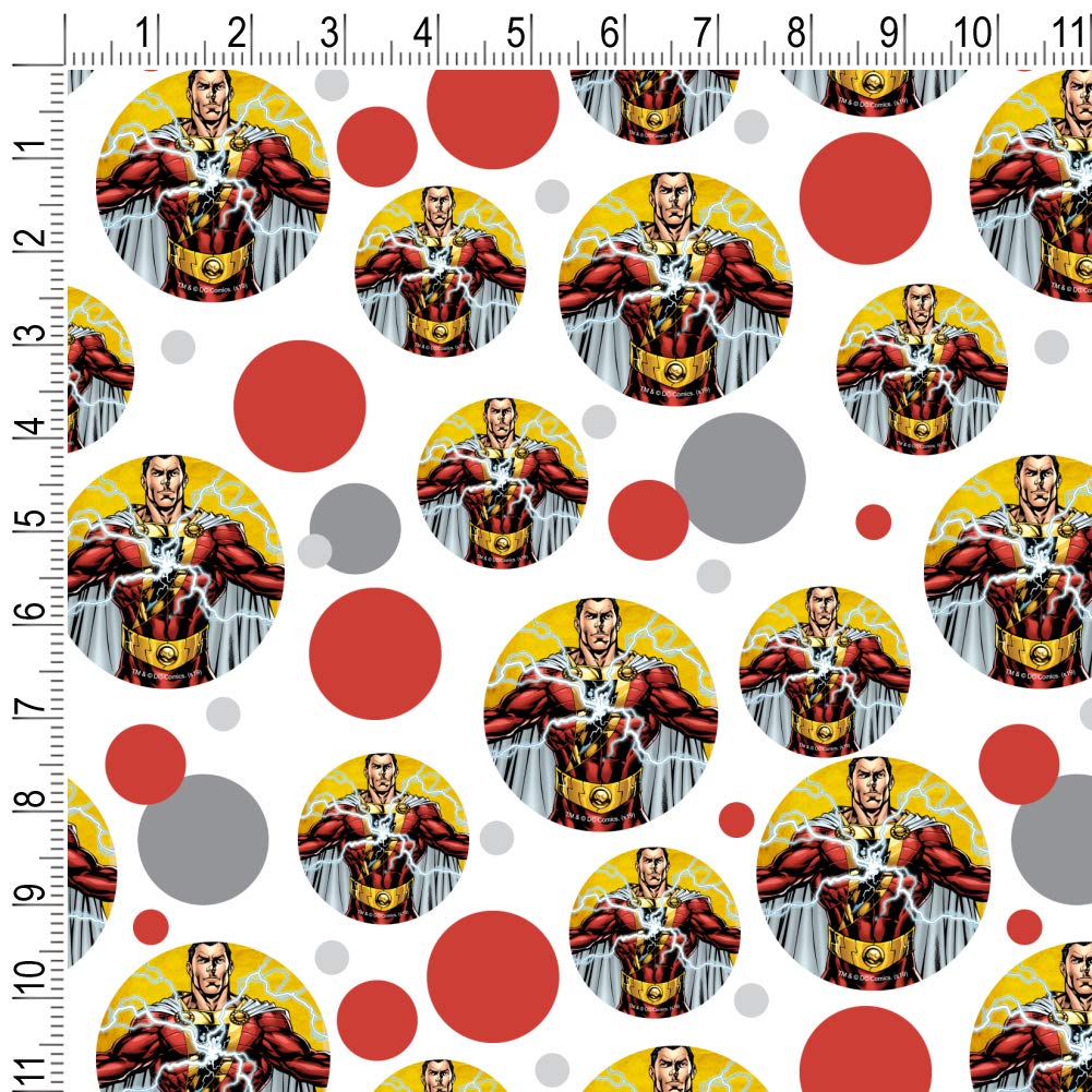 DC Comics Justice League Shazam Character Gift Wrap Paper Roll - Superhero Themed Wrapping Paper for Birthday, Christmas Gifts & Party Decorations