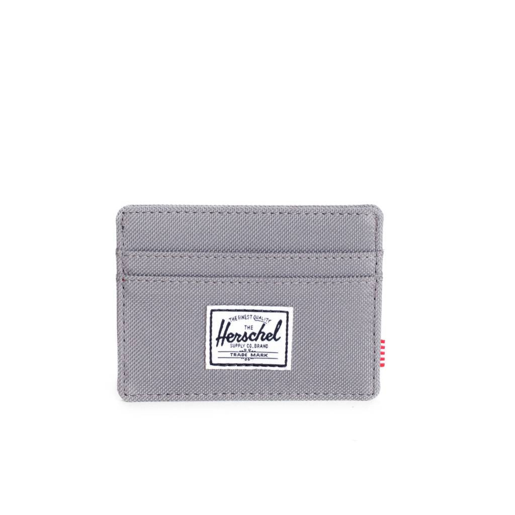 Herschel Charlie RFID Blocking Slim Wallet for Men - Grey | Compact & Secure Card Holder for Everyday Use, Travel & Business