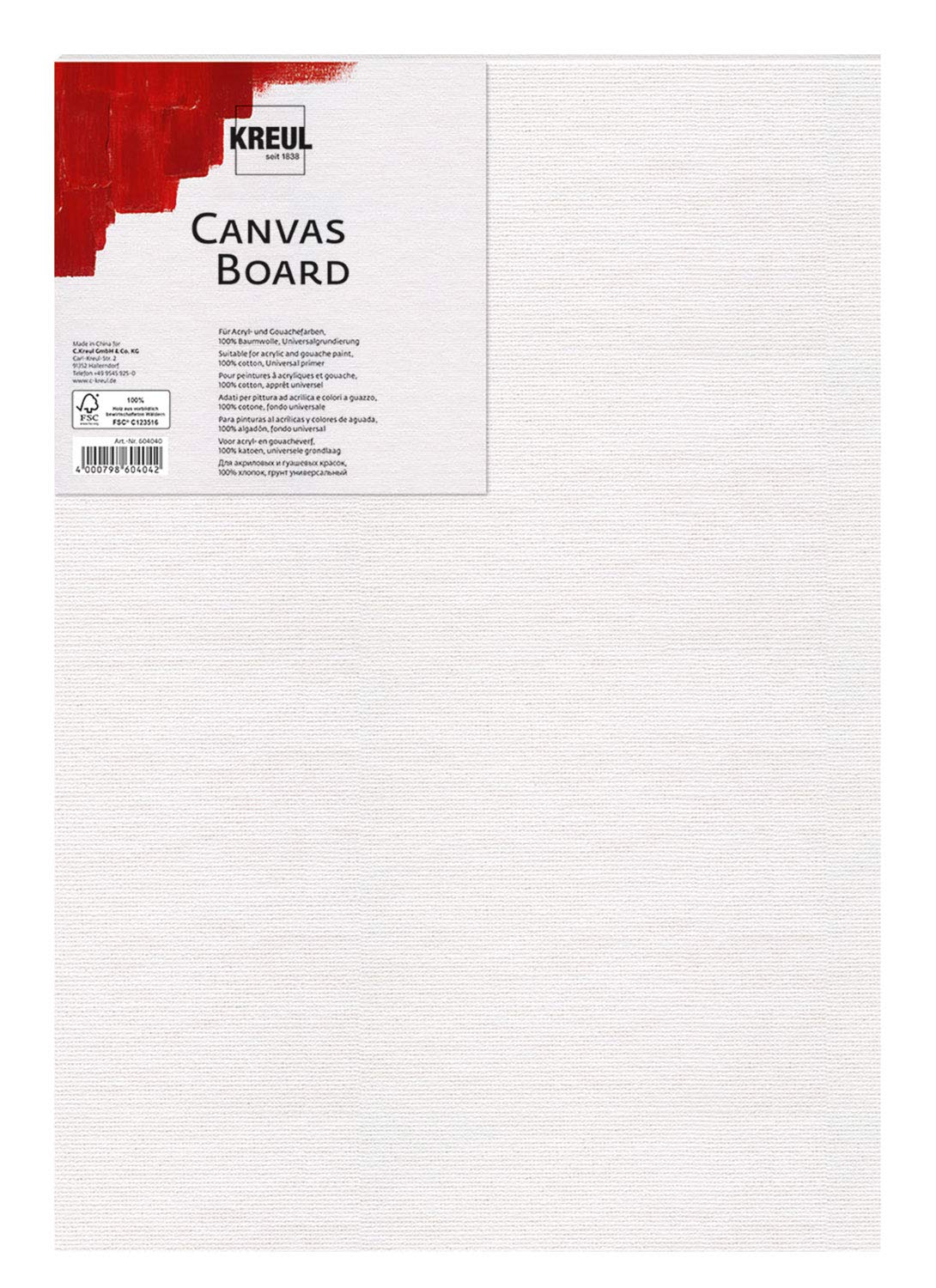 Premium Solo Goya Basic Line Canvas Panel 500x700mm (19.7x27.6 Inches) - Professional Artist Stretcher Board for Oil & Acrylic Painting - Perfect for Studio, Classroom & Home Art Projects