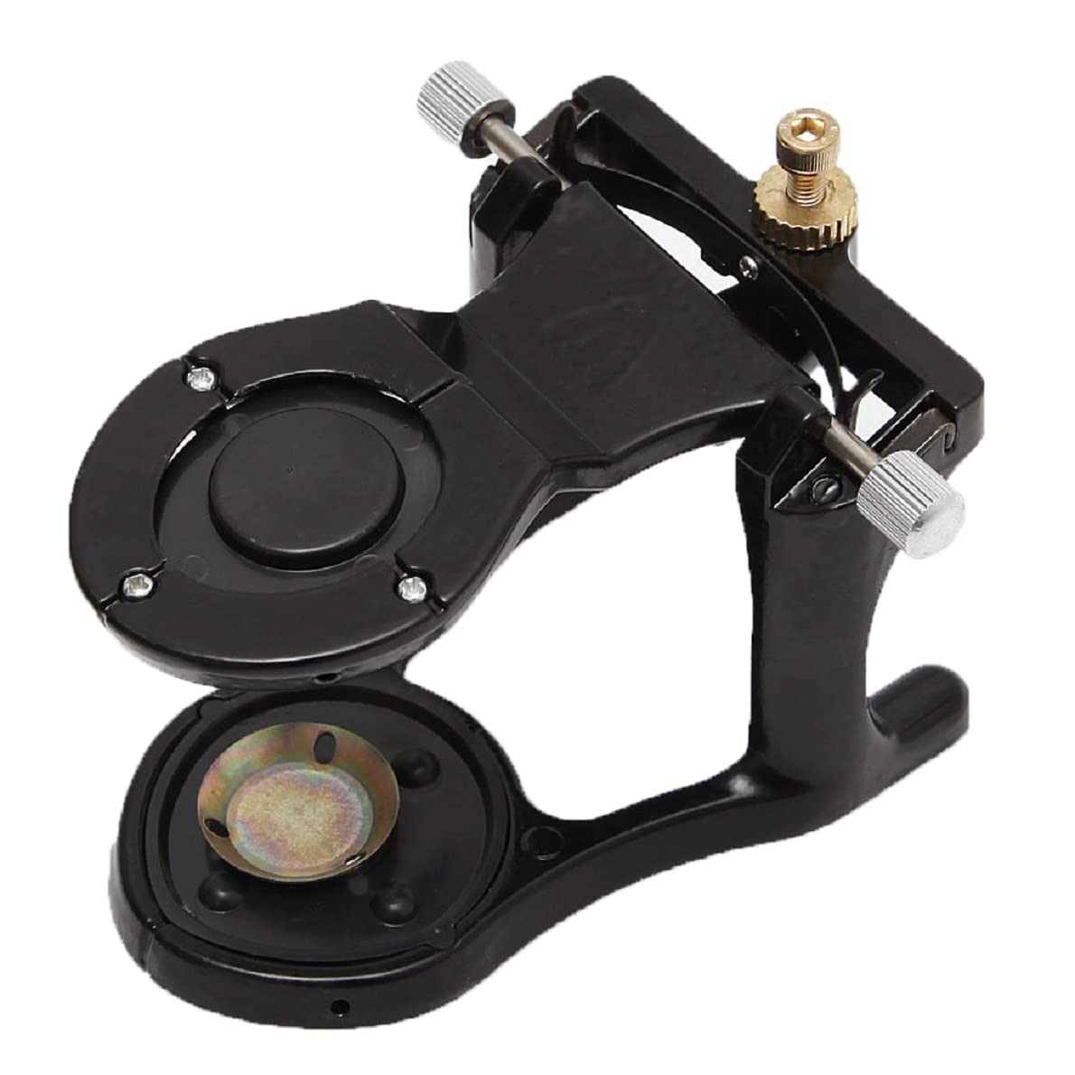 Adjustable Dental Magnetic Articulator - Small Black Teeth Articulator for Precision Dental Work | Perfect for Dentists, Orthodontists & Dental Labs