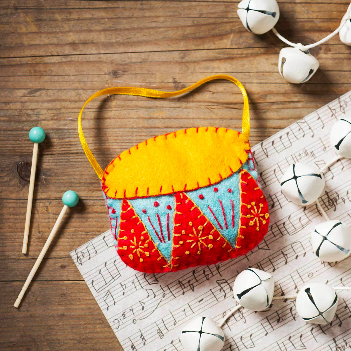 12 Days of Christmas Felt Ornament Kit - Complete DIY Craft Set for Holiday Decorations & Christmas Tree Decor