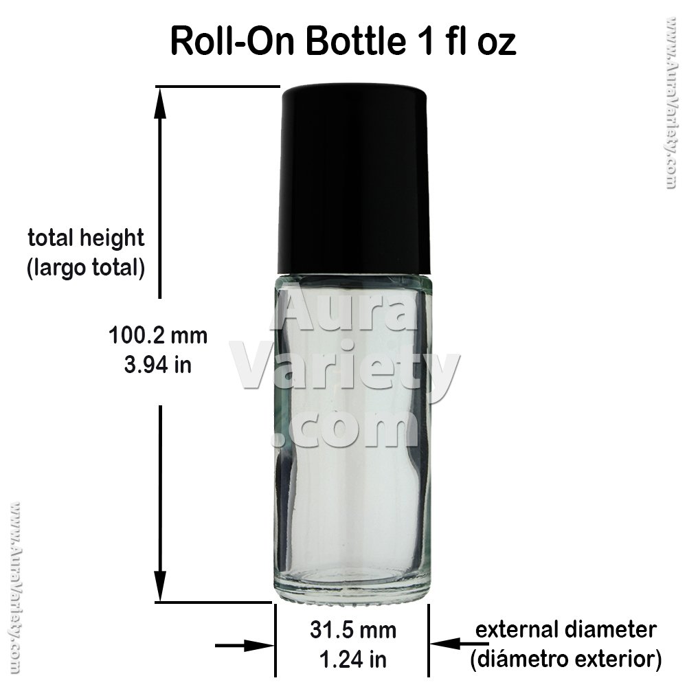 144-Piece 1 oz 30 ml Roll-On Empty Refillable Glass Bottles for Perfume, Cologne & Essential Oils – Perfect for DIY Fragrance Blending, Travel & Aromatherapy