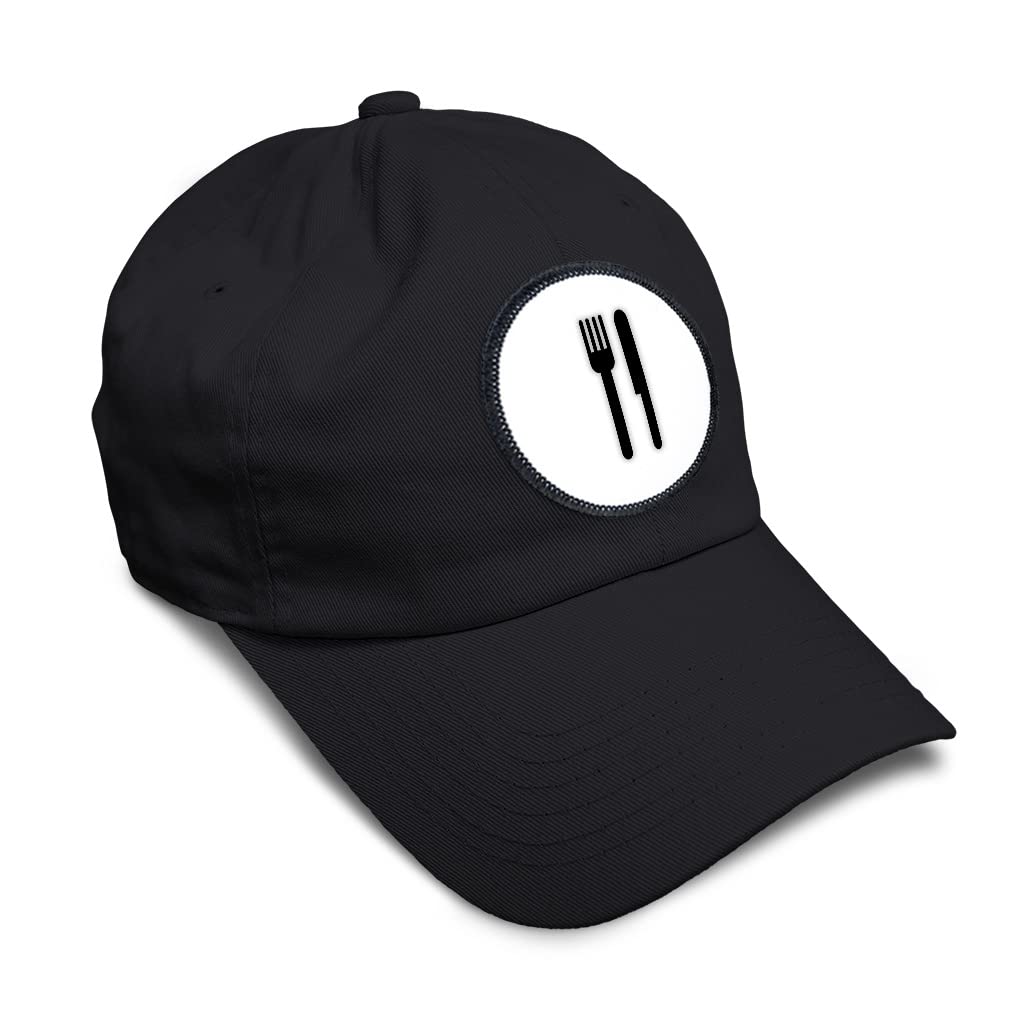 Speedy Pros Soft Baseball Cap with Fork and Knife Design - Stylish Kitchen Utensil for Cooking, BBQ, Picnics & Home Decor