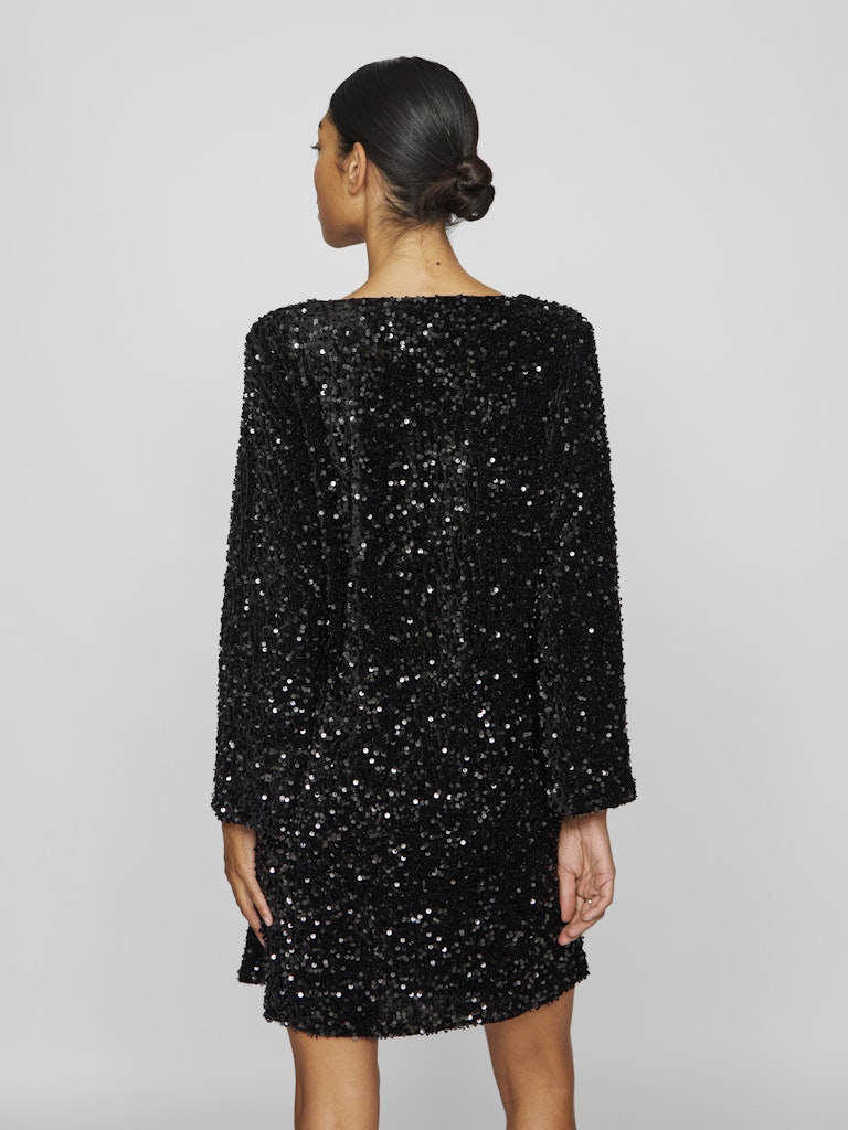 Faith Sequin Mini Dress for Women - Sparkly Black Party Club Dress for Night Out, Evening Events & Special Occasions