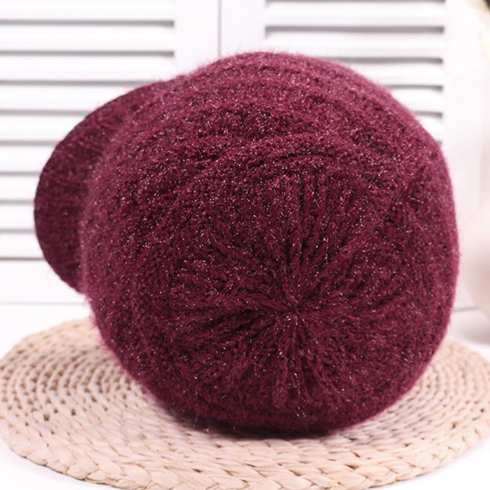 Locomo Velvet Winter Beanie for Women - Super Warm Skull Cap for Cold Weather