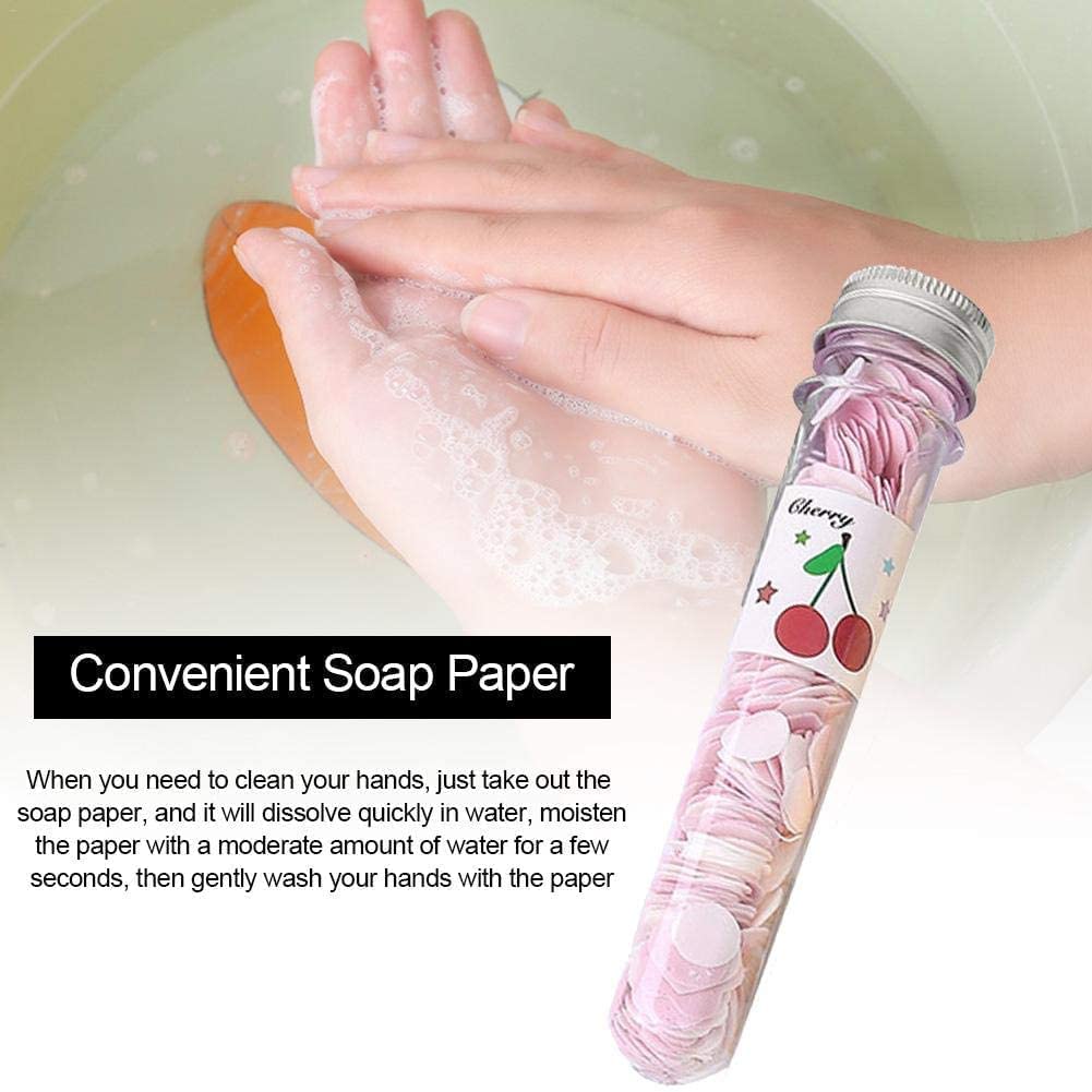 HK Toys Mini Soap Paper Flower Shaped Disposable Scented Sheets for Travel - 2 Pack | Portable Bathing Solution for Camping, Gym & Outdoor Activities