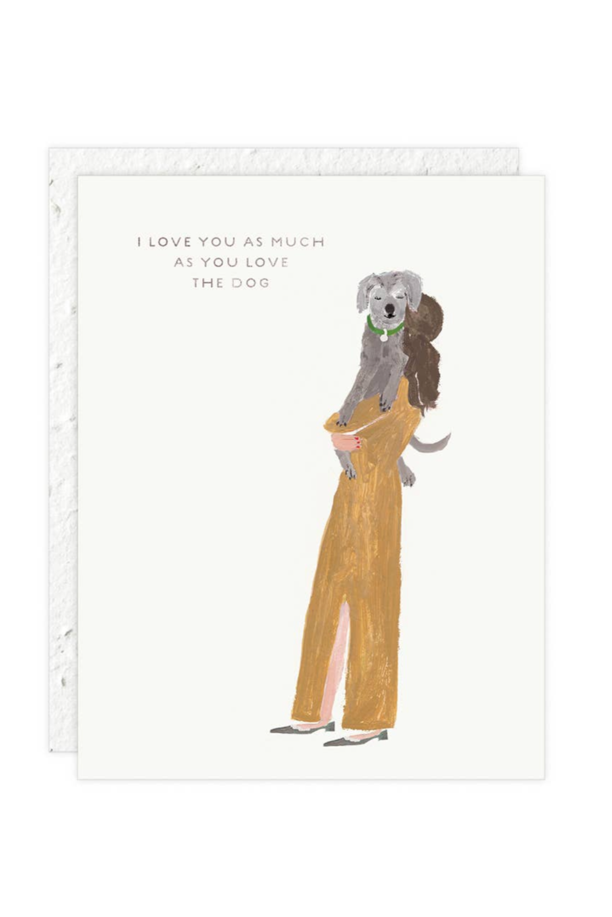 Girl and Dog Love Greeting Card - Heartwarming Friendship Card for Dog Lovers - Perfect for Birthdays, Anniversaries & Special Occasions