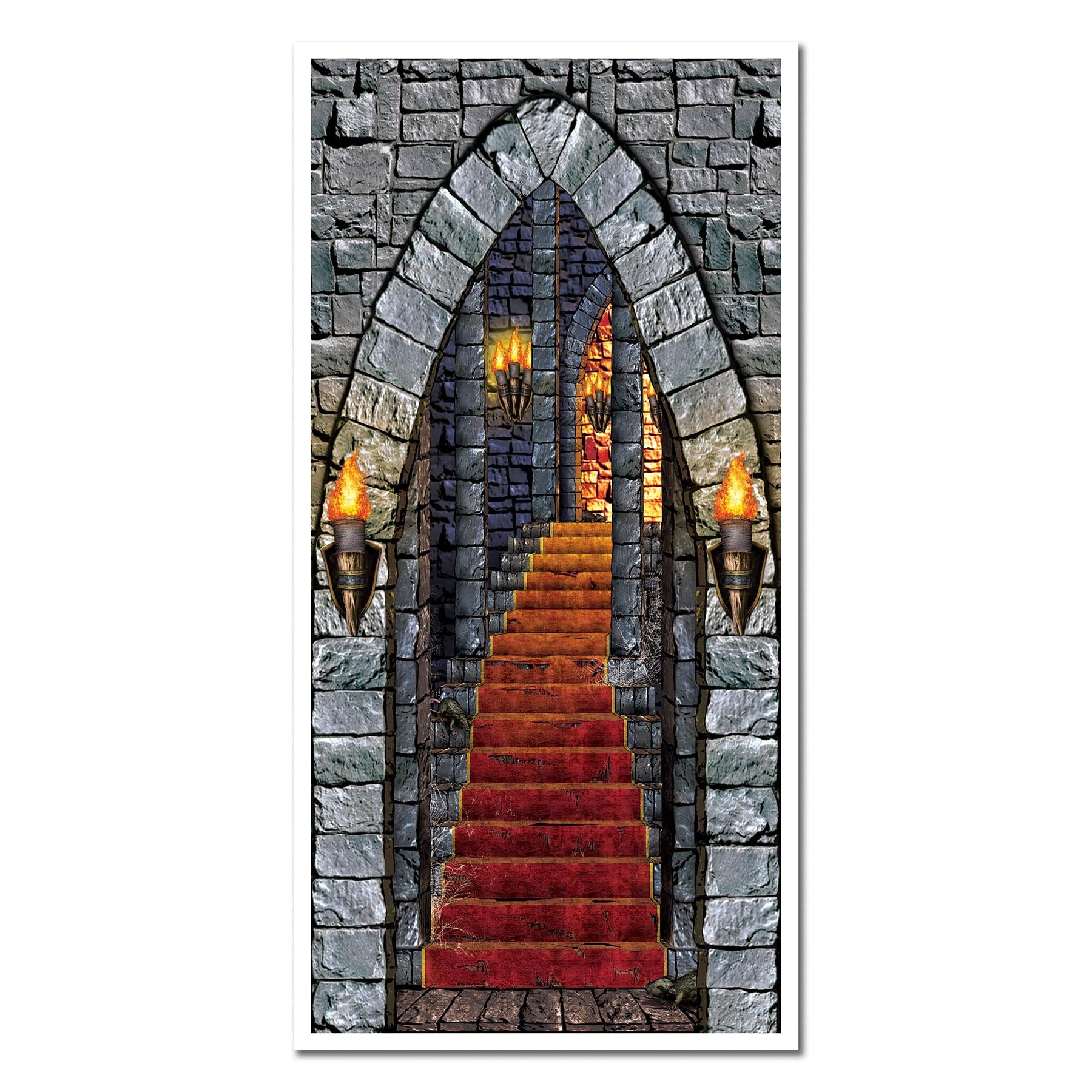 12 Pack Beistle Halloween Castle Entrance Door Cover - Spooky Halloween Decor for Parties, Haunted Houses & Trick or Treating