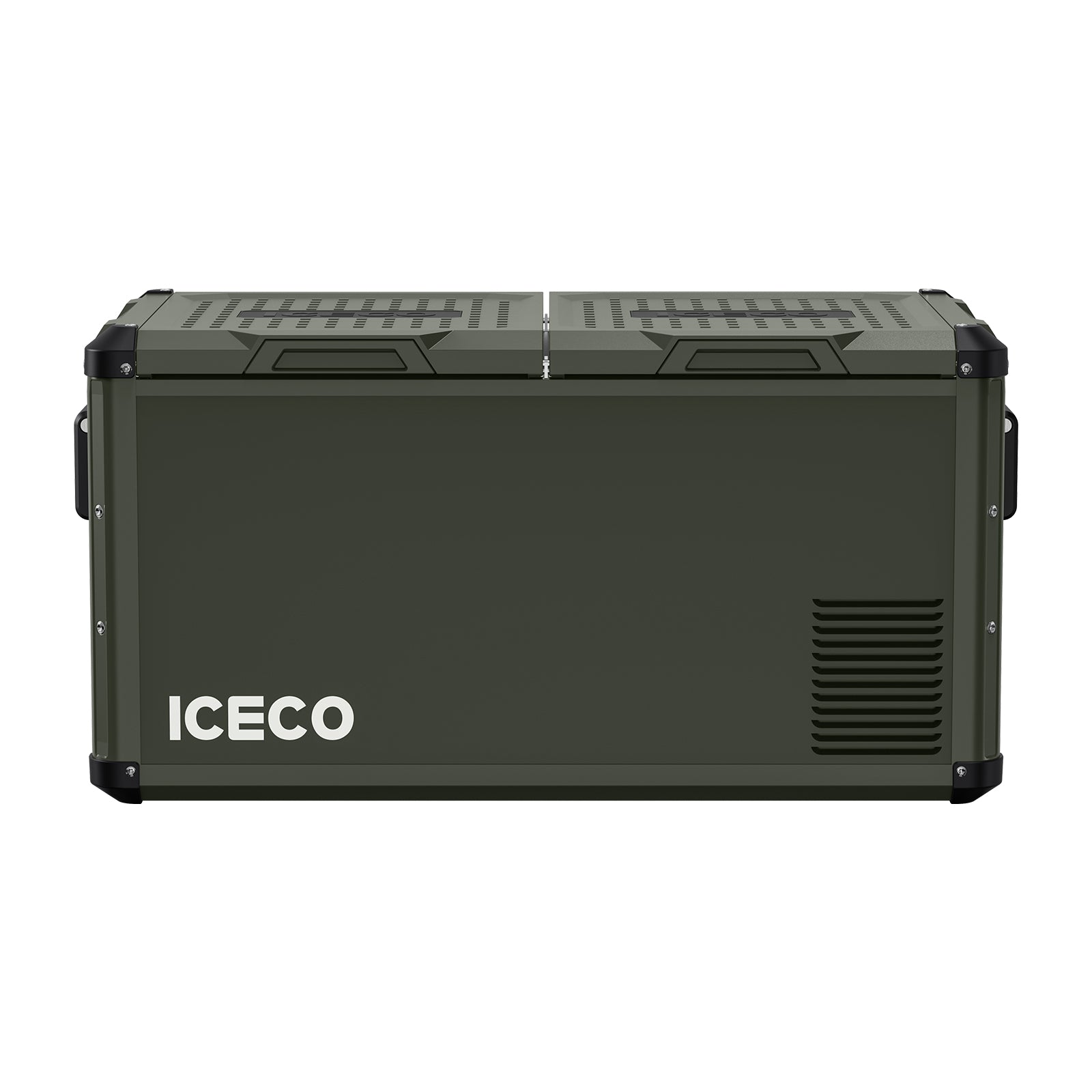 ICECO VL75ProD 79.2QT 12V Heavy Duty Portable Refrigerator Freezer - Olive Green Metal Car Fridge for Camping, Road Trips & Outdoor Adventures
