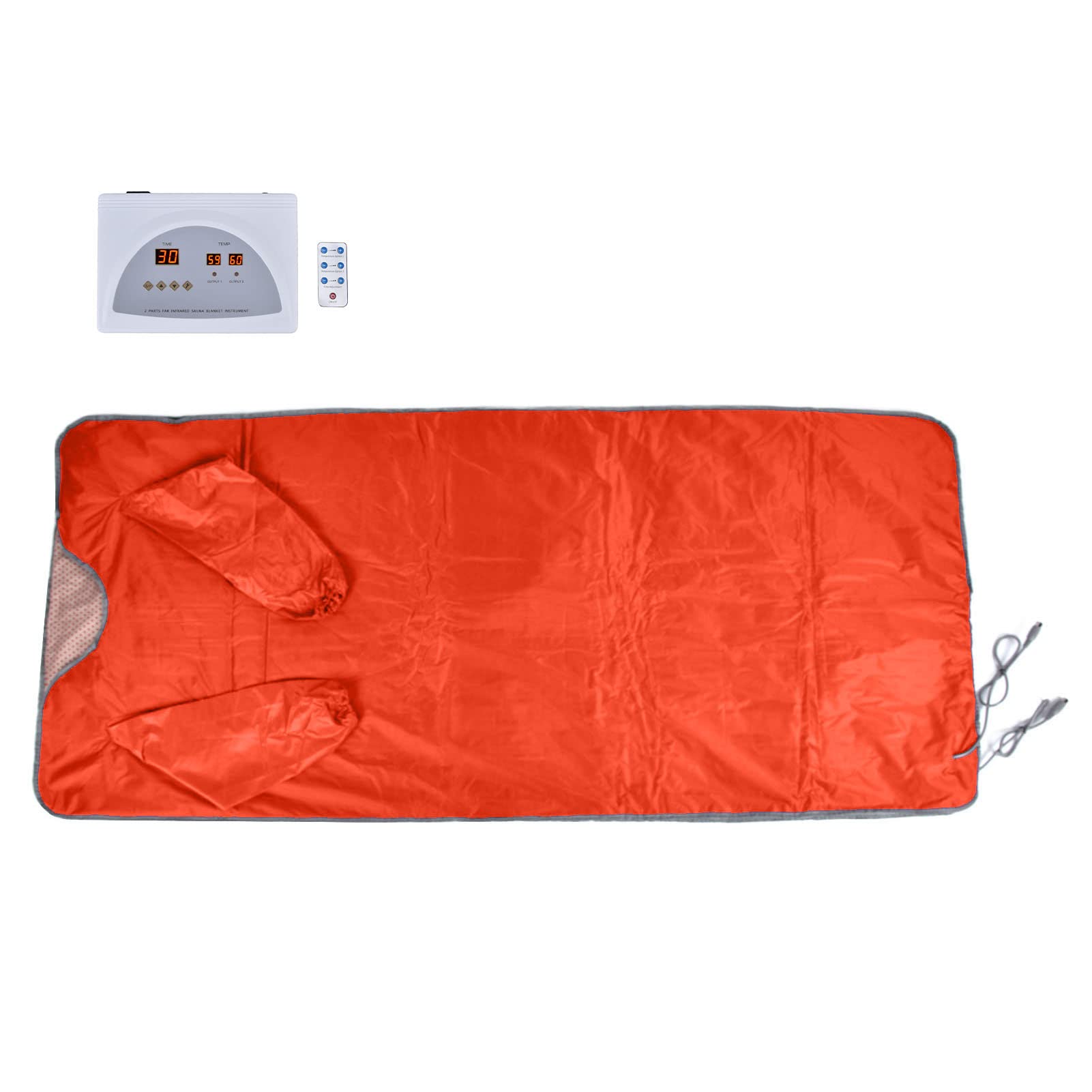 Far Infrared Sauna Blanket with Remote Control - 650W Full Body Heating Detox Blanket for Weight Loss & Pain Relief | Portable Home Spa Therapy for Stress Relief & Muscle Recovery | Perfect for Post-Workout Recovery & Home Relaxation