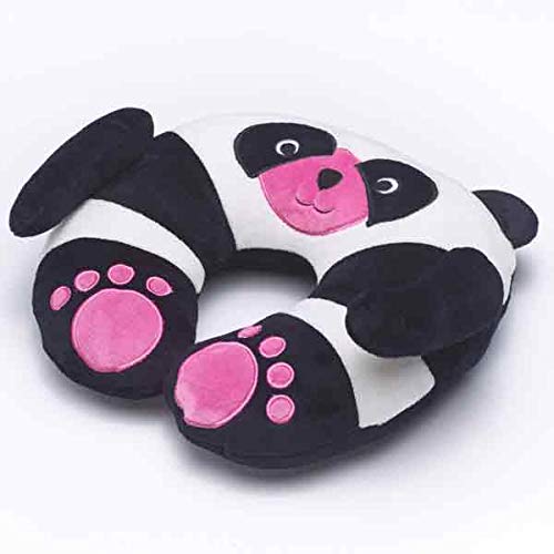 CHI CHI The Panda Travel Pillow for Kids - Soft & Supportive Neck Pillow for Airplane, Car Rides & Long Trips - Cuddly Comfort Travel Accessory for Toddlers & Children - Perfect for Flights, Road Trips & Nap Time