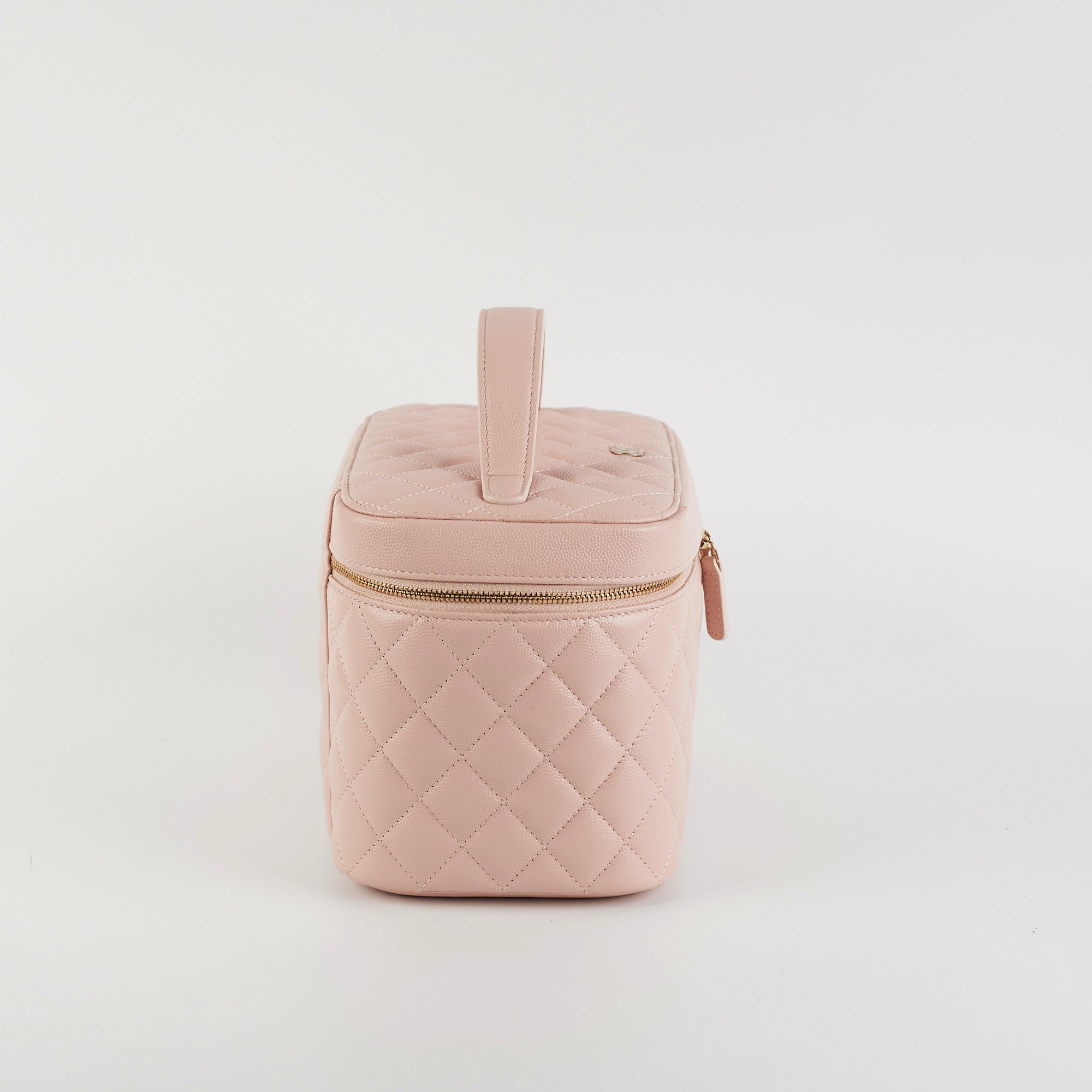 Chanel Pink Caviar Vanity Case 21C - Luxury Makeup Bag for Women | Perfect for Travel, Bridal & Everyday Use